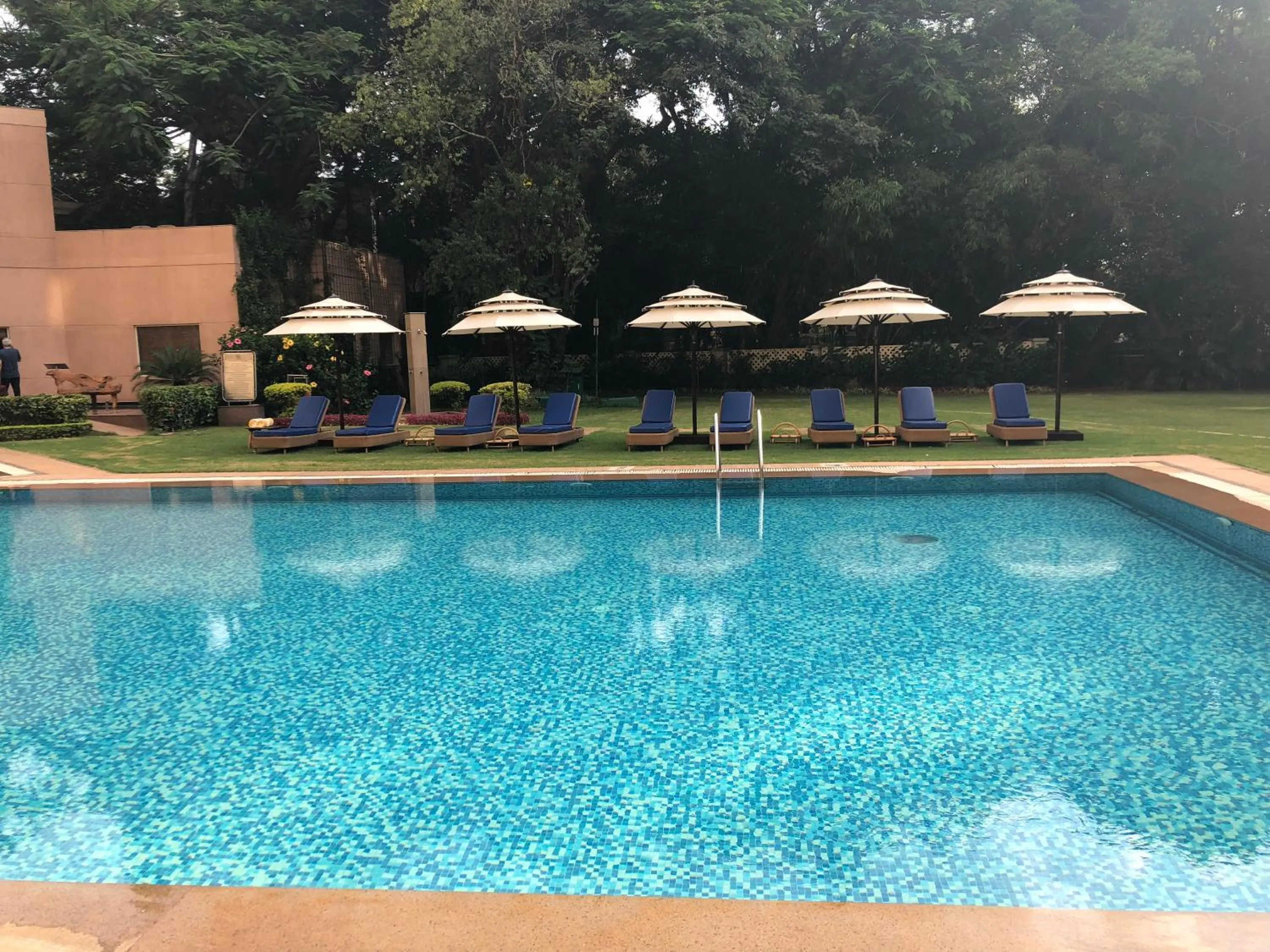 Pool view in The Lalit Ashok