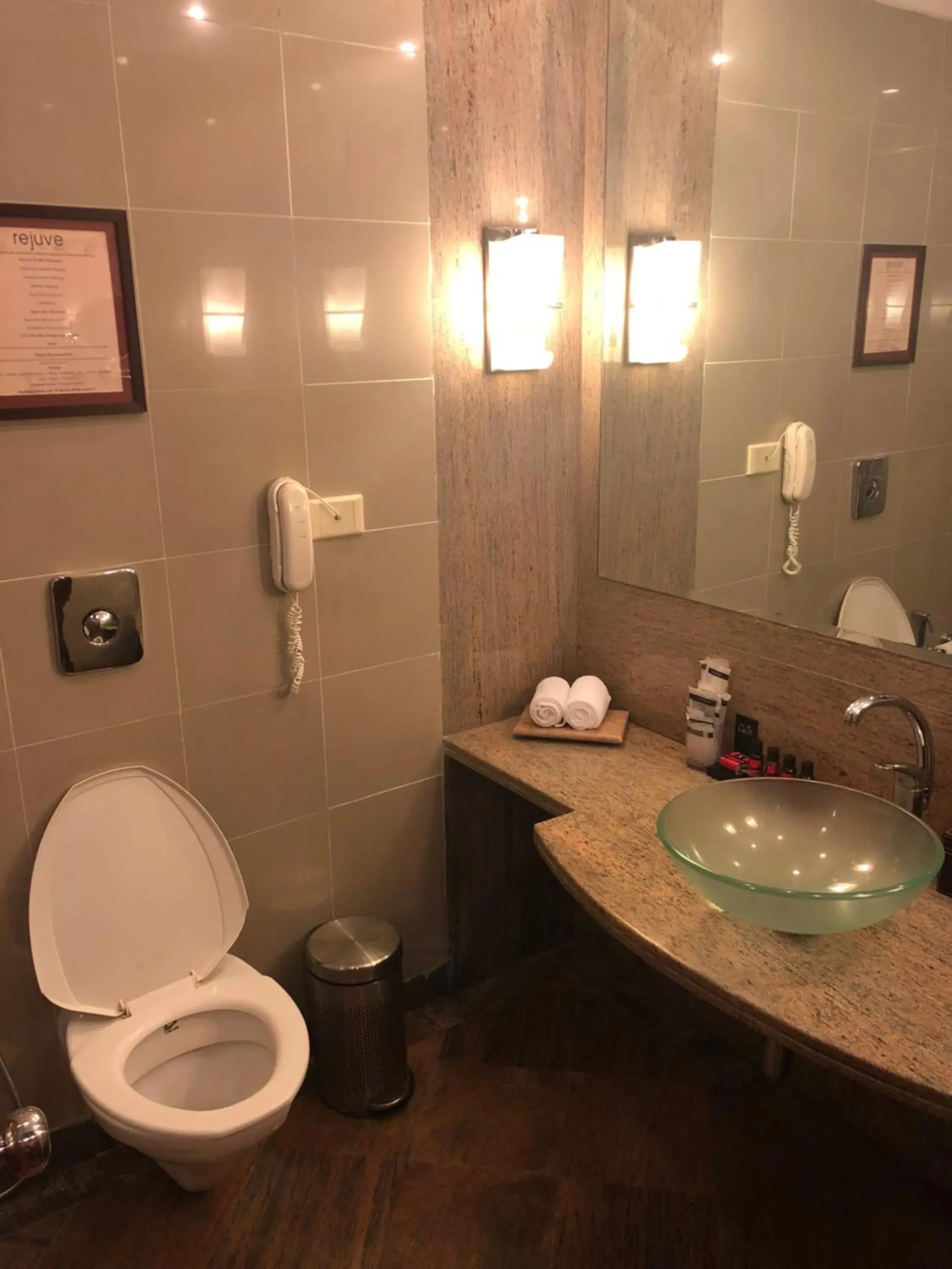 Bathroom in The Lalit Ashok Bathroom in The Lalit Ashok