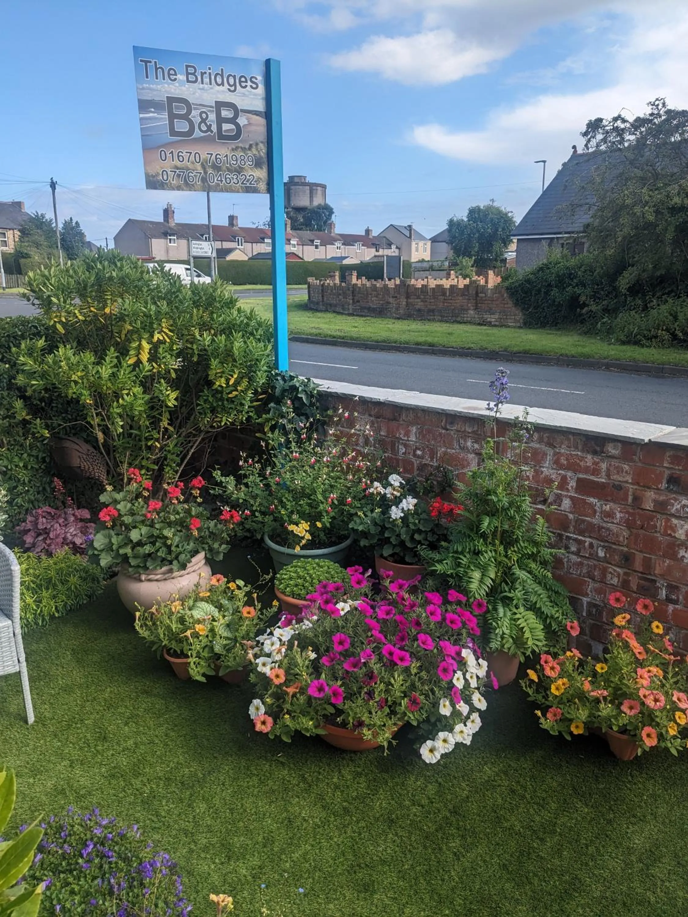 Garden view in The Bridges B&B