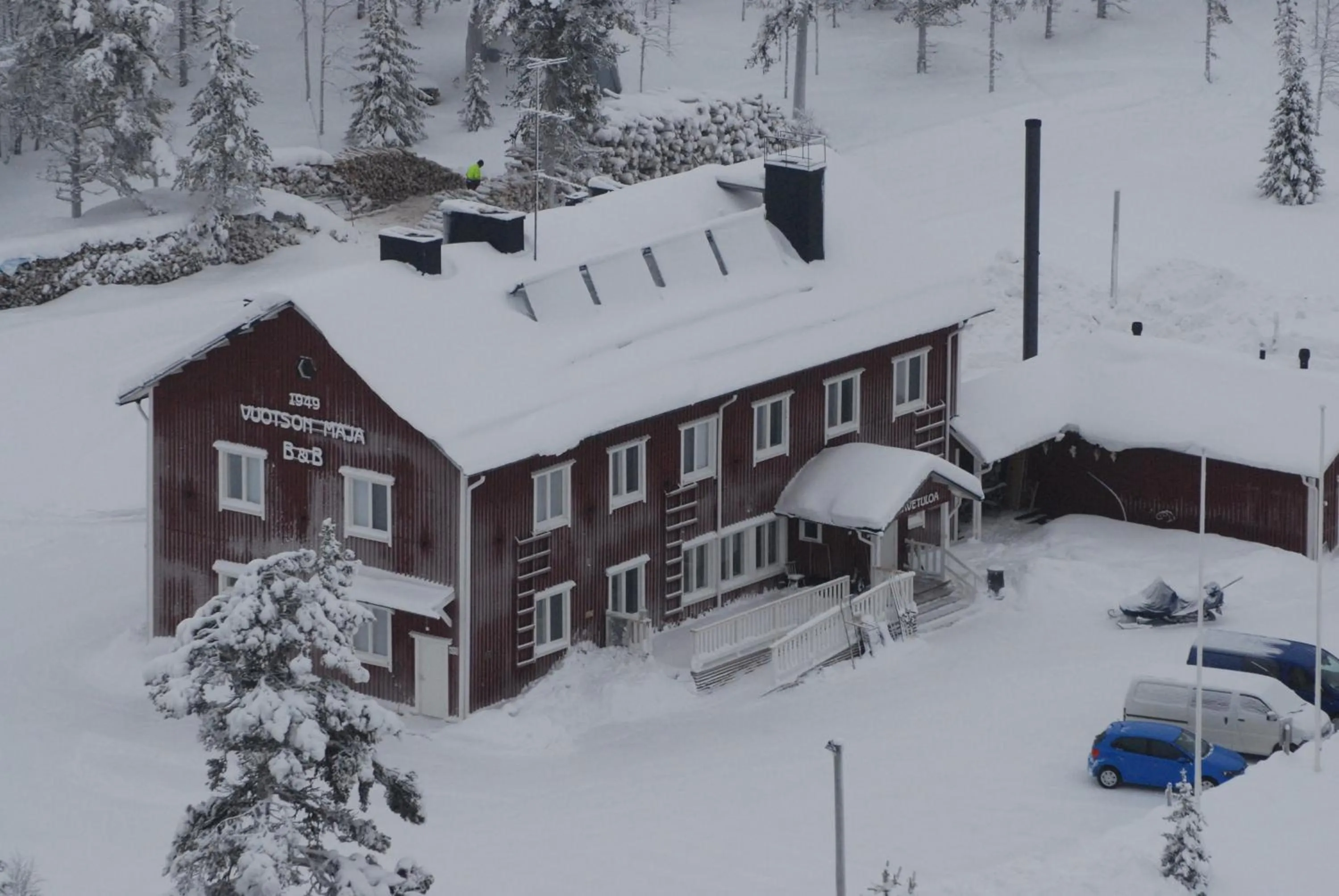 Bird's eye view in Vuotson Maja B&B