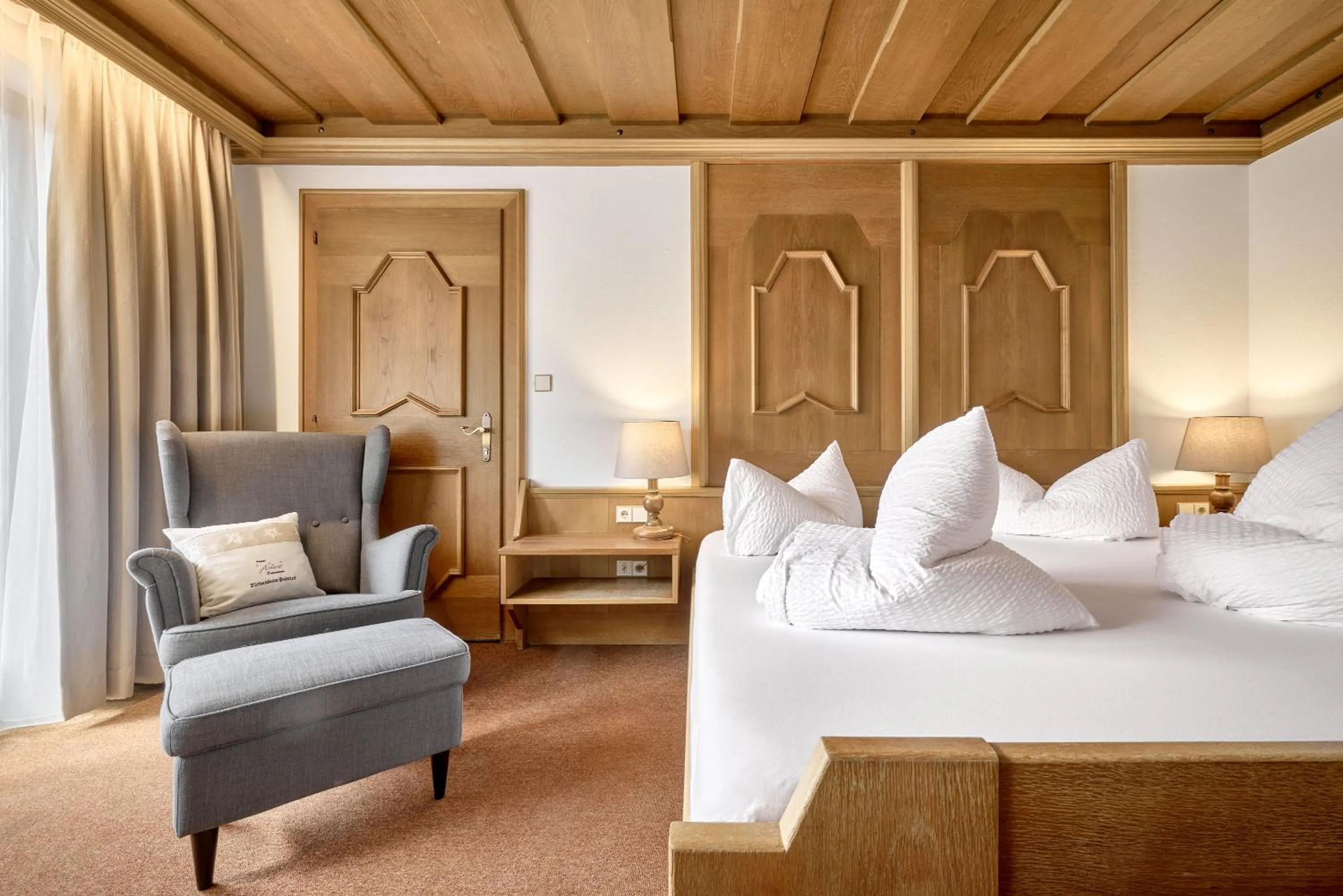 Bed in Hotel Auderer