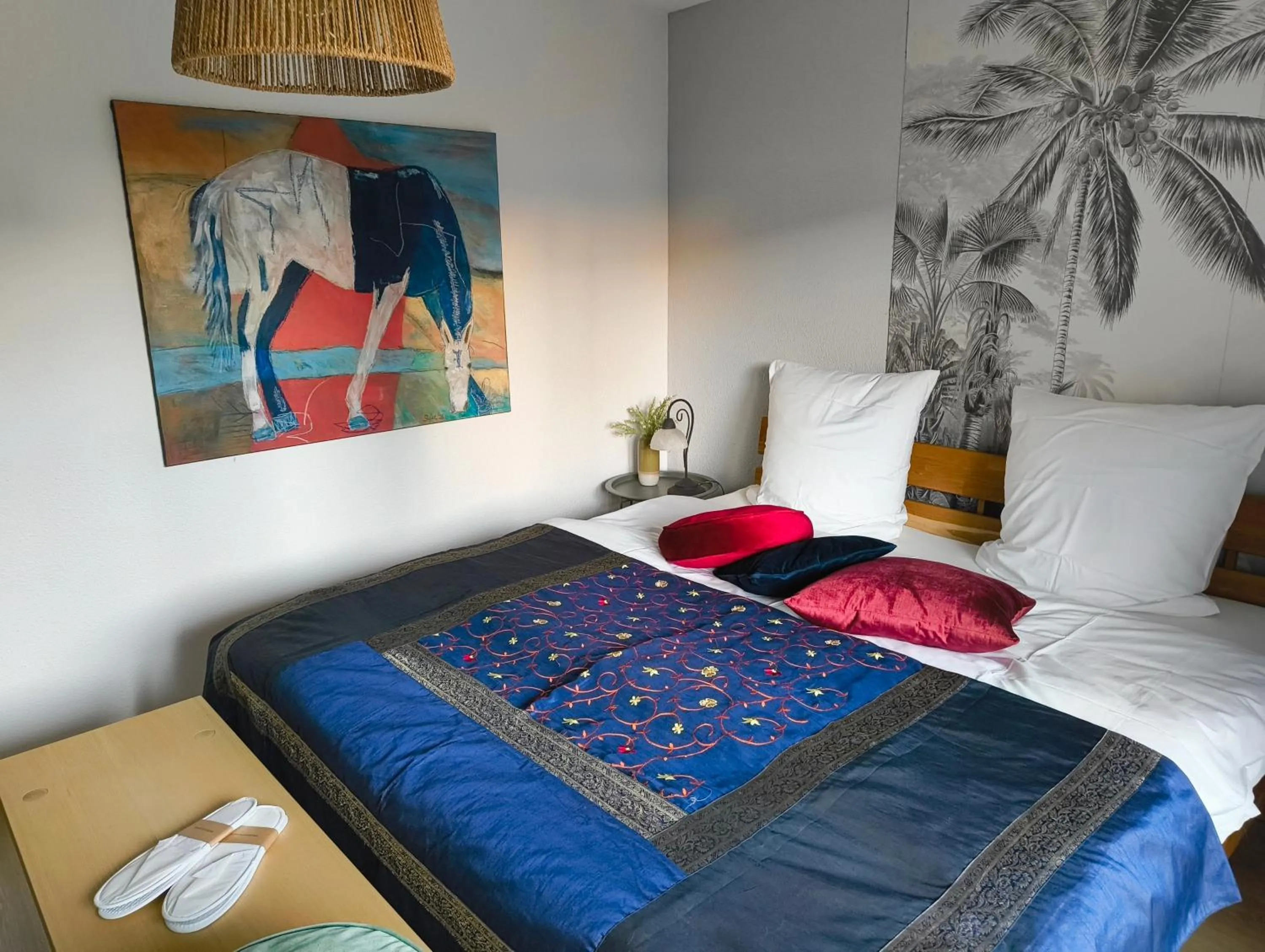 Living room, Bed in Haus Auryn