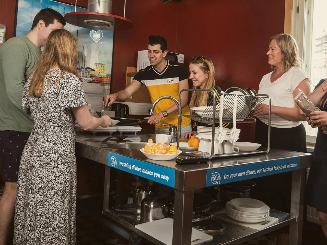 Communal kitchen in Eurohostel