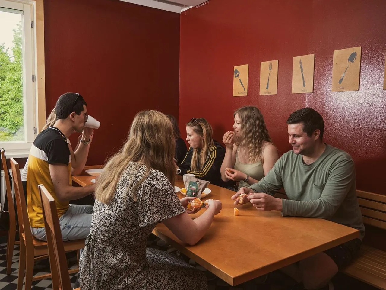 Communal kitchen in Eurohostel