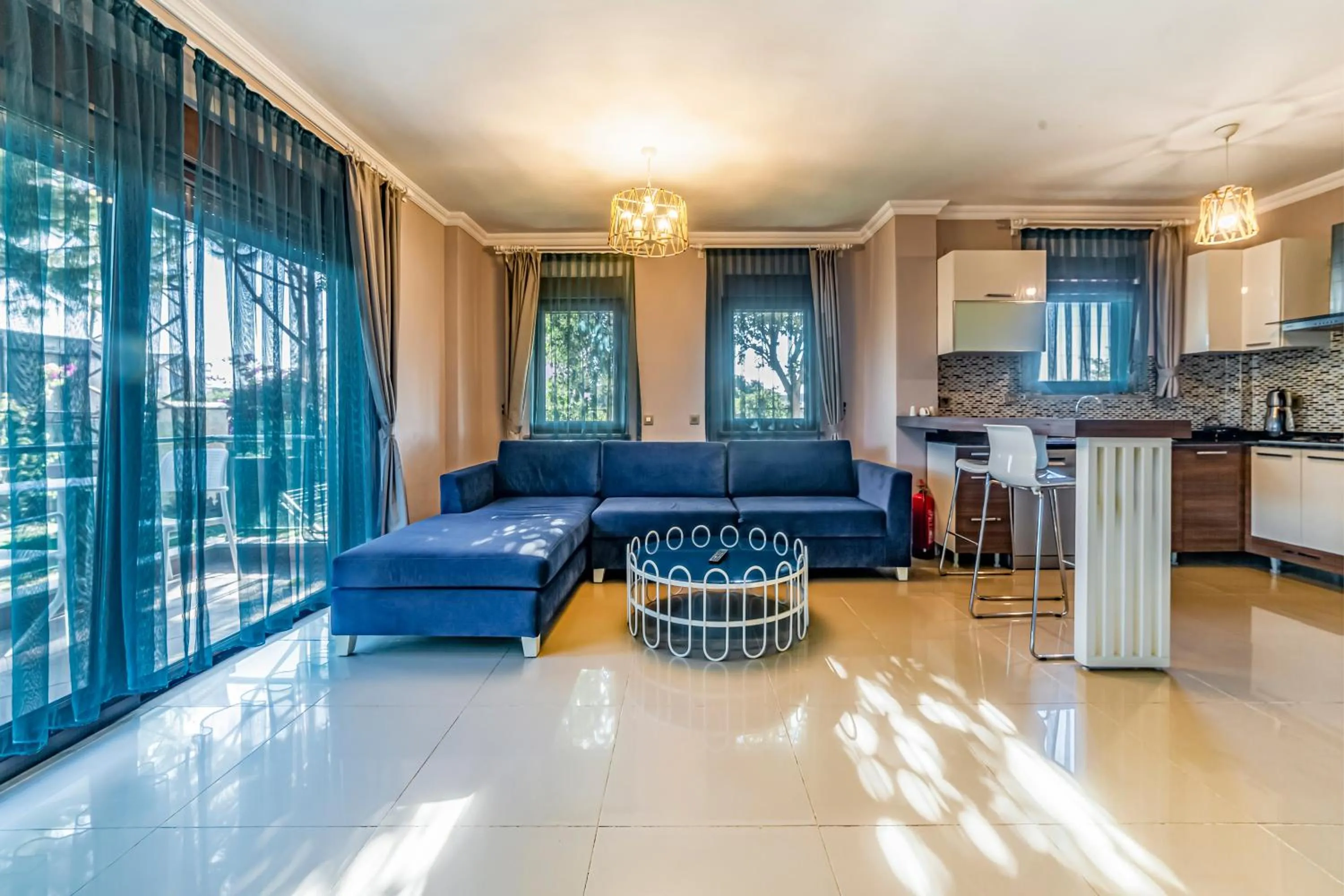 Living room in VISTA Villa