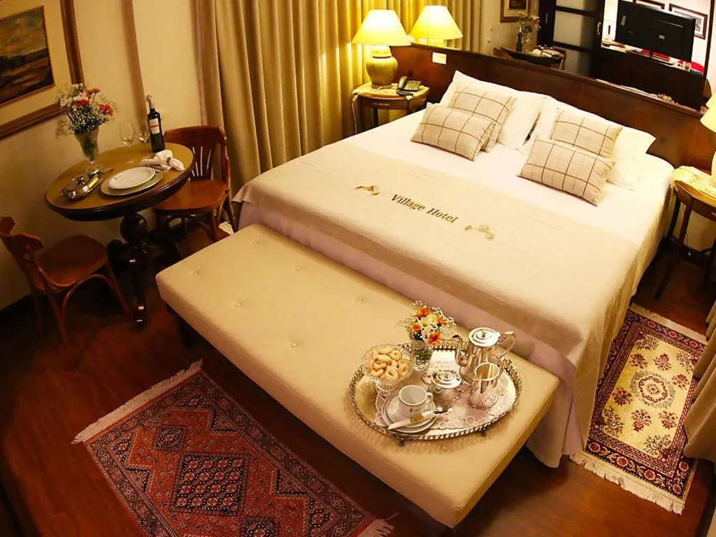 Decorative detail, Bed in Village Hotel