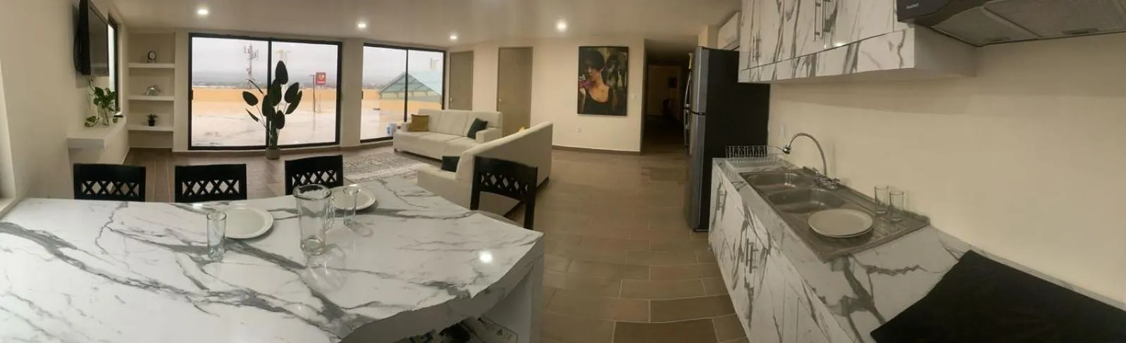 Balcony/Terrace, Bed in Paris FC Express