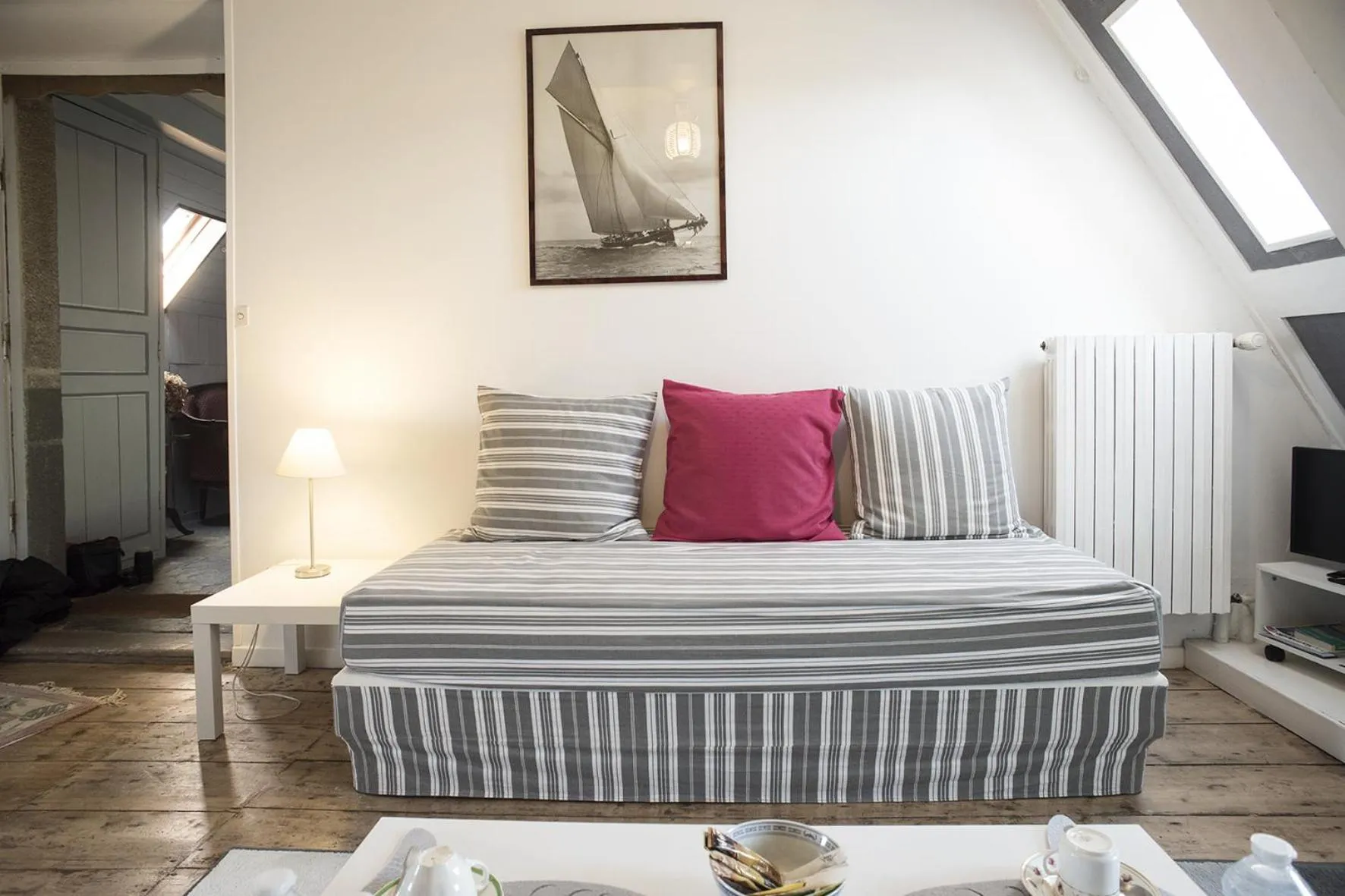 Living room in Les Chambres du Château du Rozel