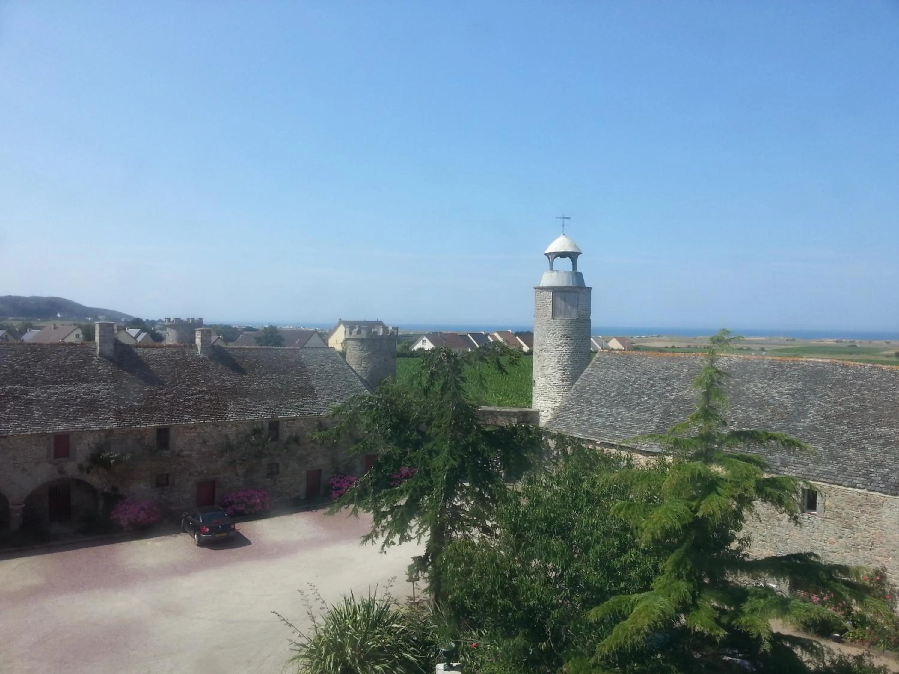 View (from property/room) in Les Chambres du Château du Rozel