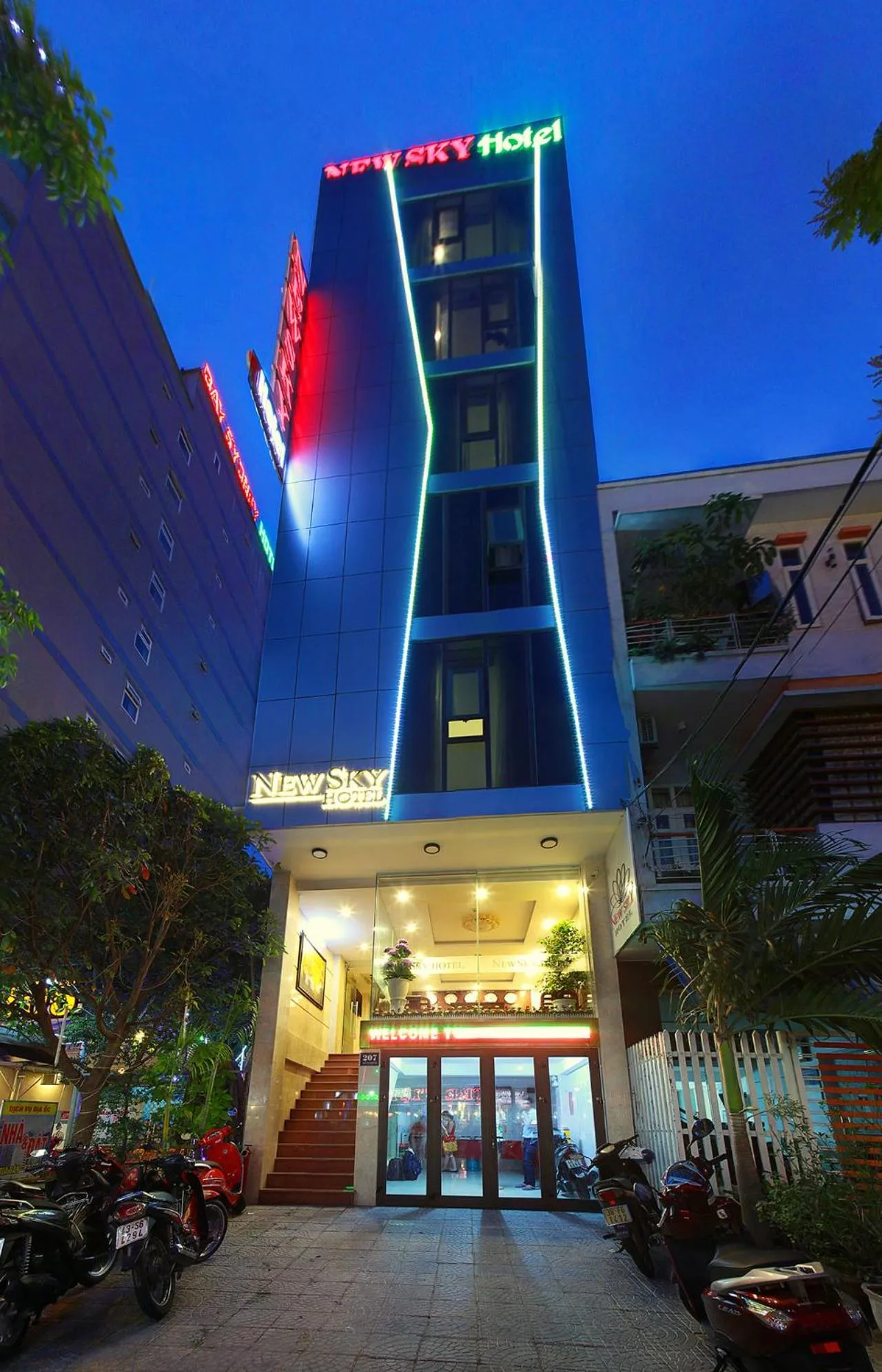 Facade/entrance in New Sky Hotel