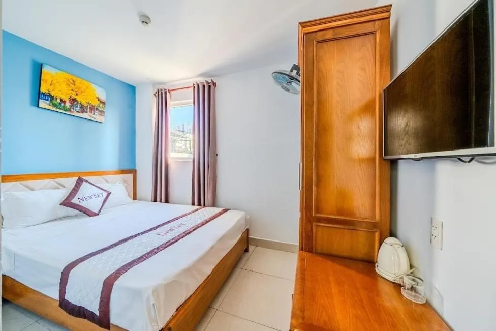 Bed in New Sky Hotel