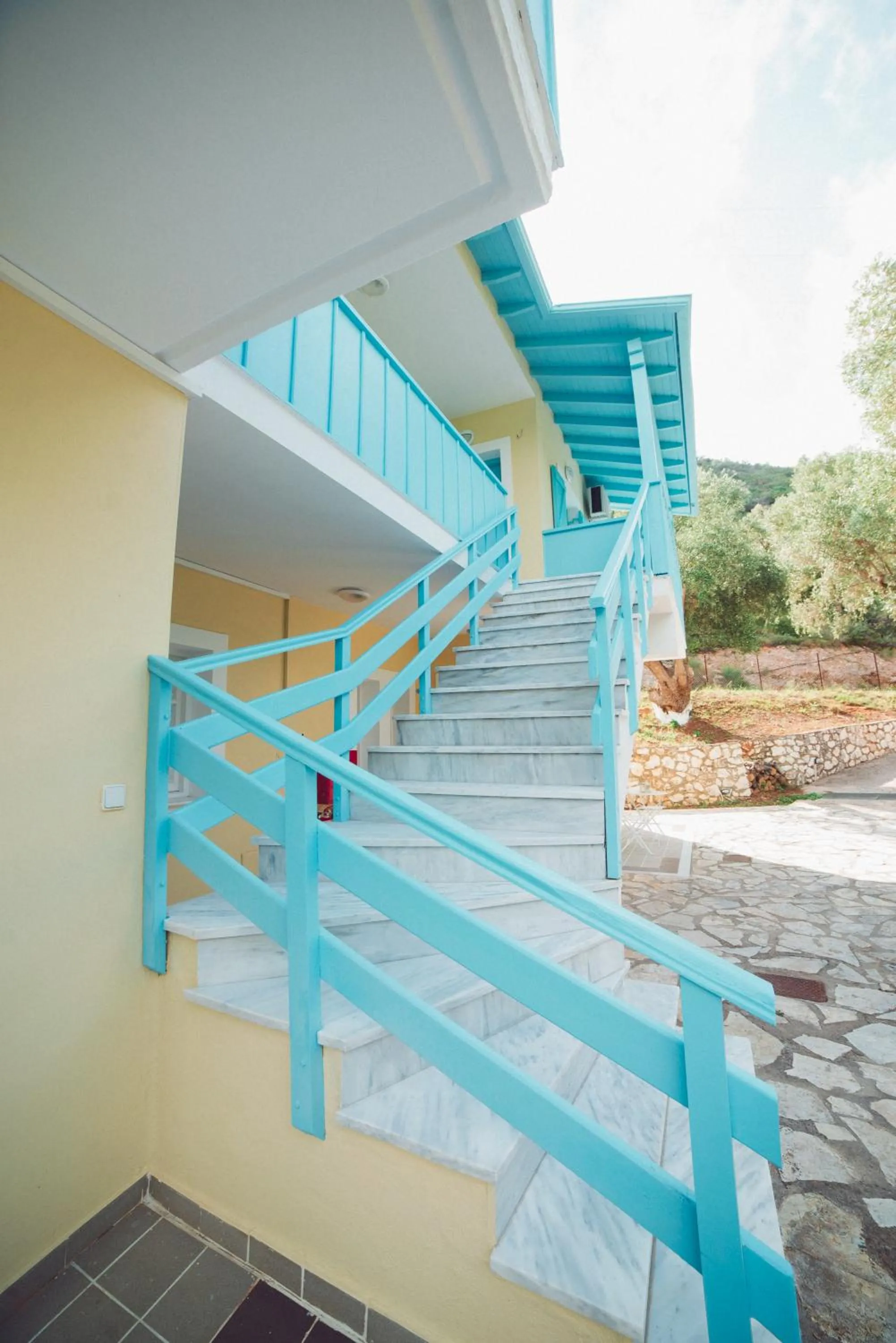 Facade/entrance in Nerina Studios Agios Nikitas