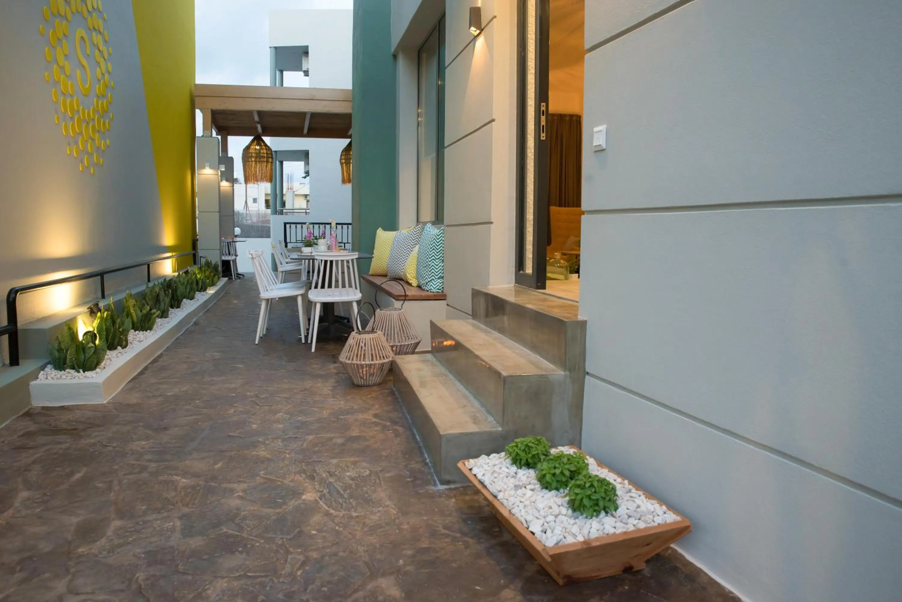 Balcony/Terrace in Natali Apartments by Estia