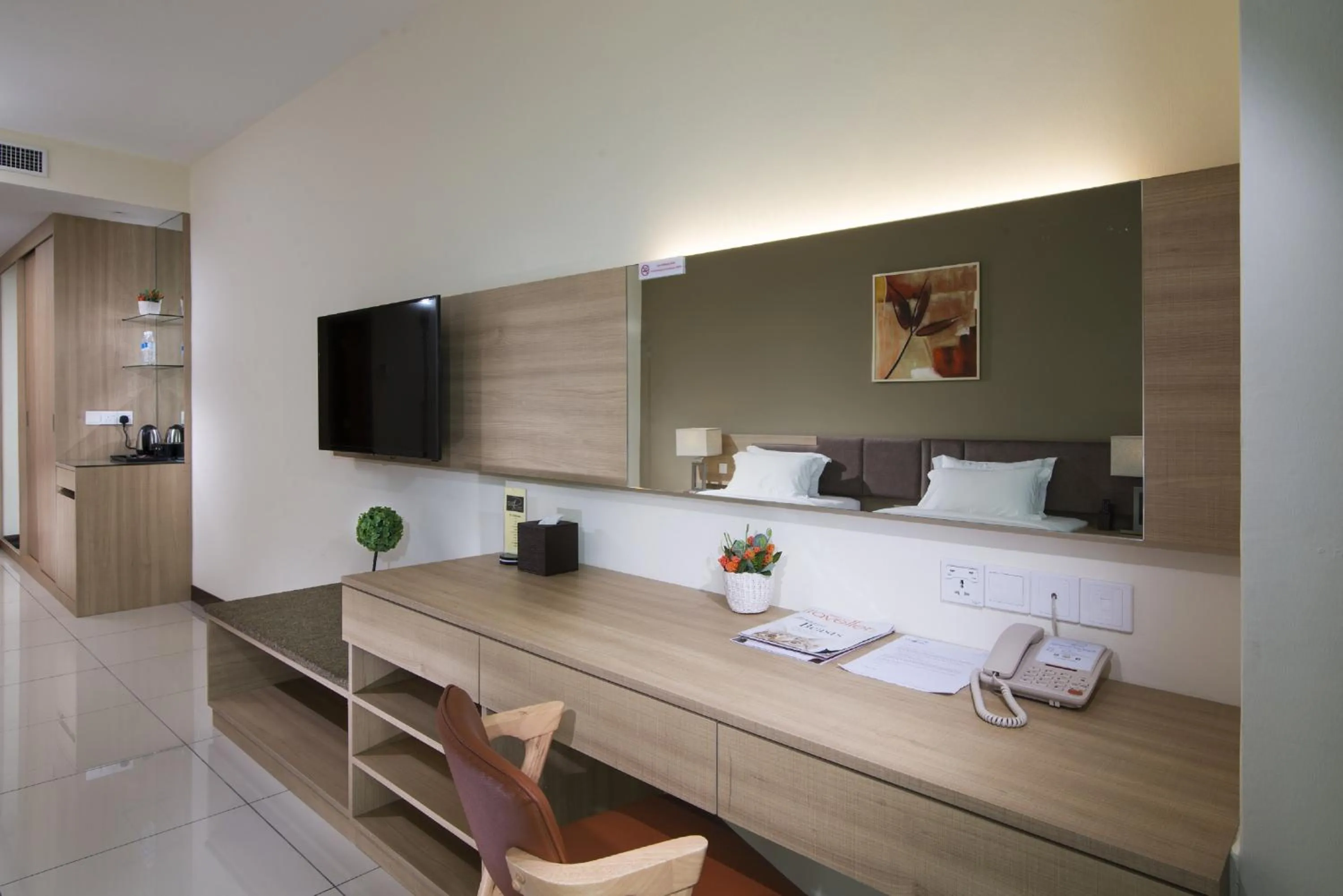 Decorative detail, Bed in One Pacific Hotel and Serviced Apartments