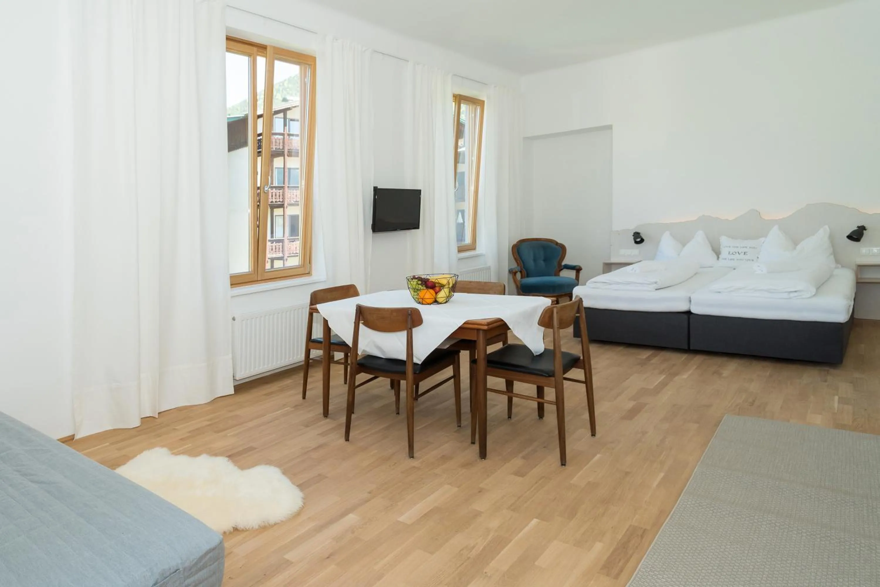 Seating area, Bed in Seehaus Familie Leifer