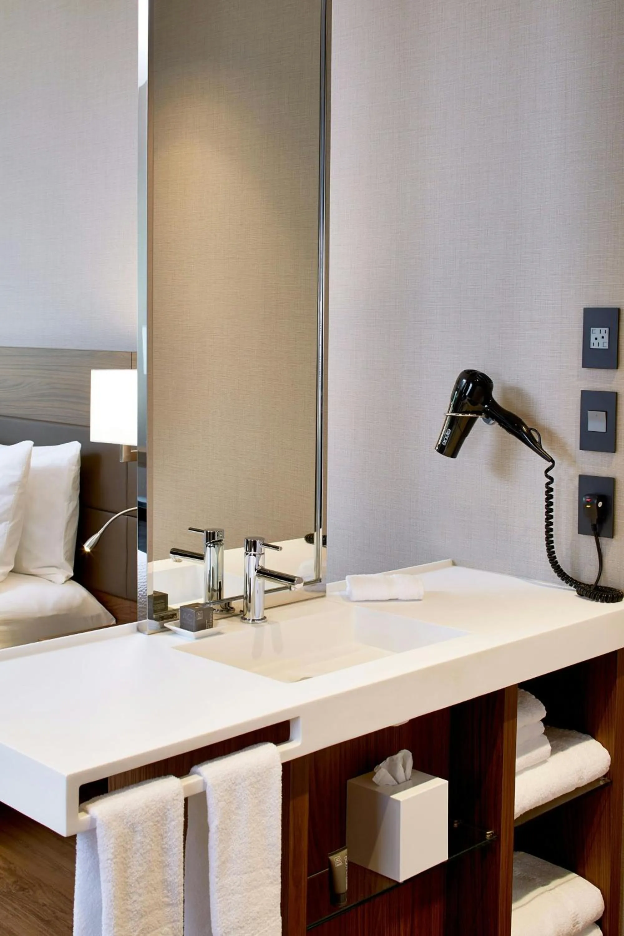 Bathroom in AC Hotel by Marriott Atlanta Buckhead at Phipps Plaza