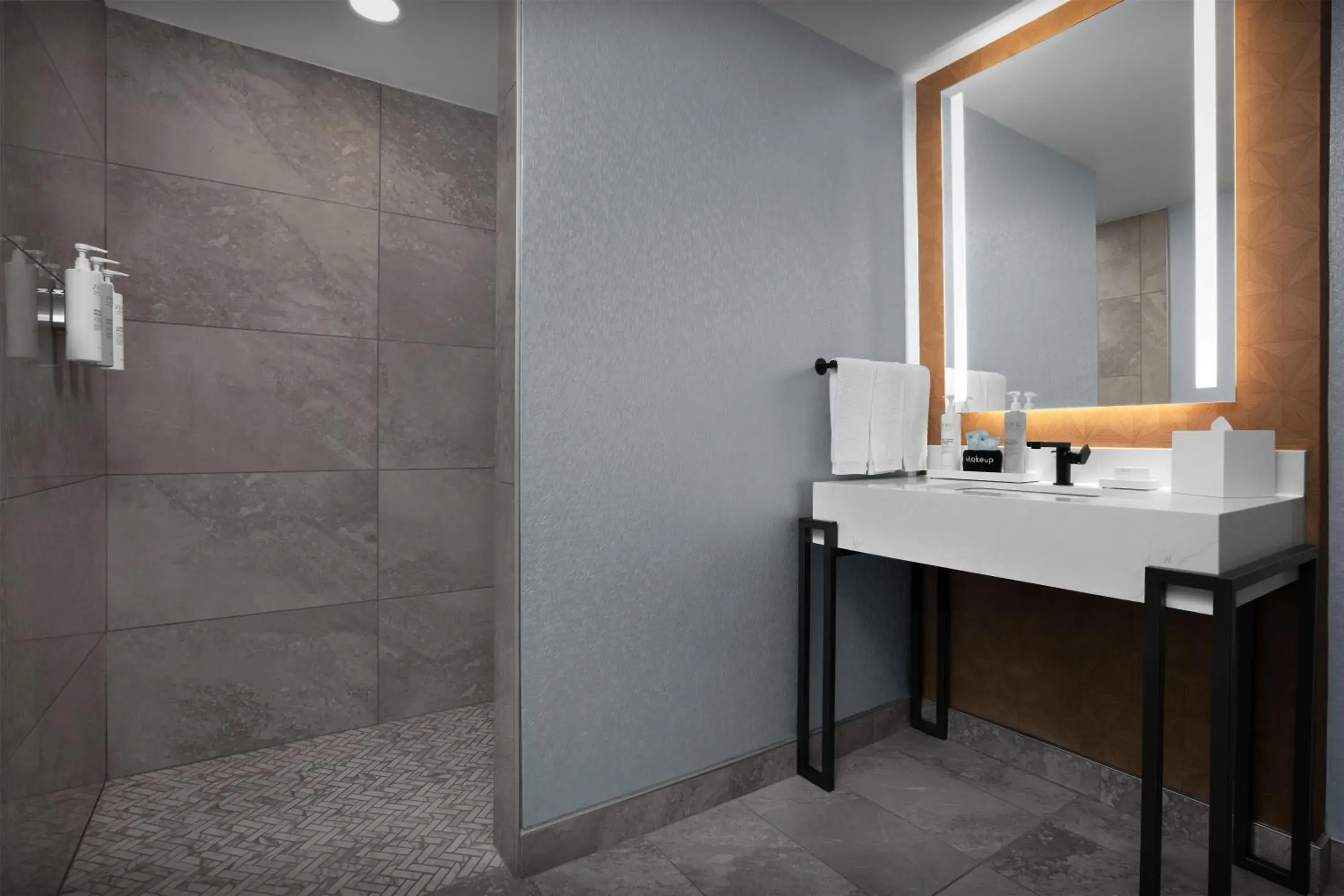 Bathroom in Embassy Suites by Hilton Jackson North Ridgeland Bathroom in Embassy Suites by Hilton Jackson North Ridgeland