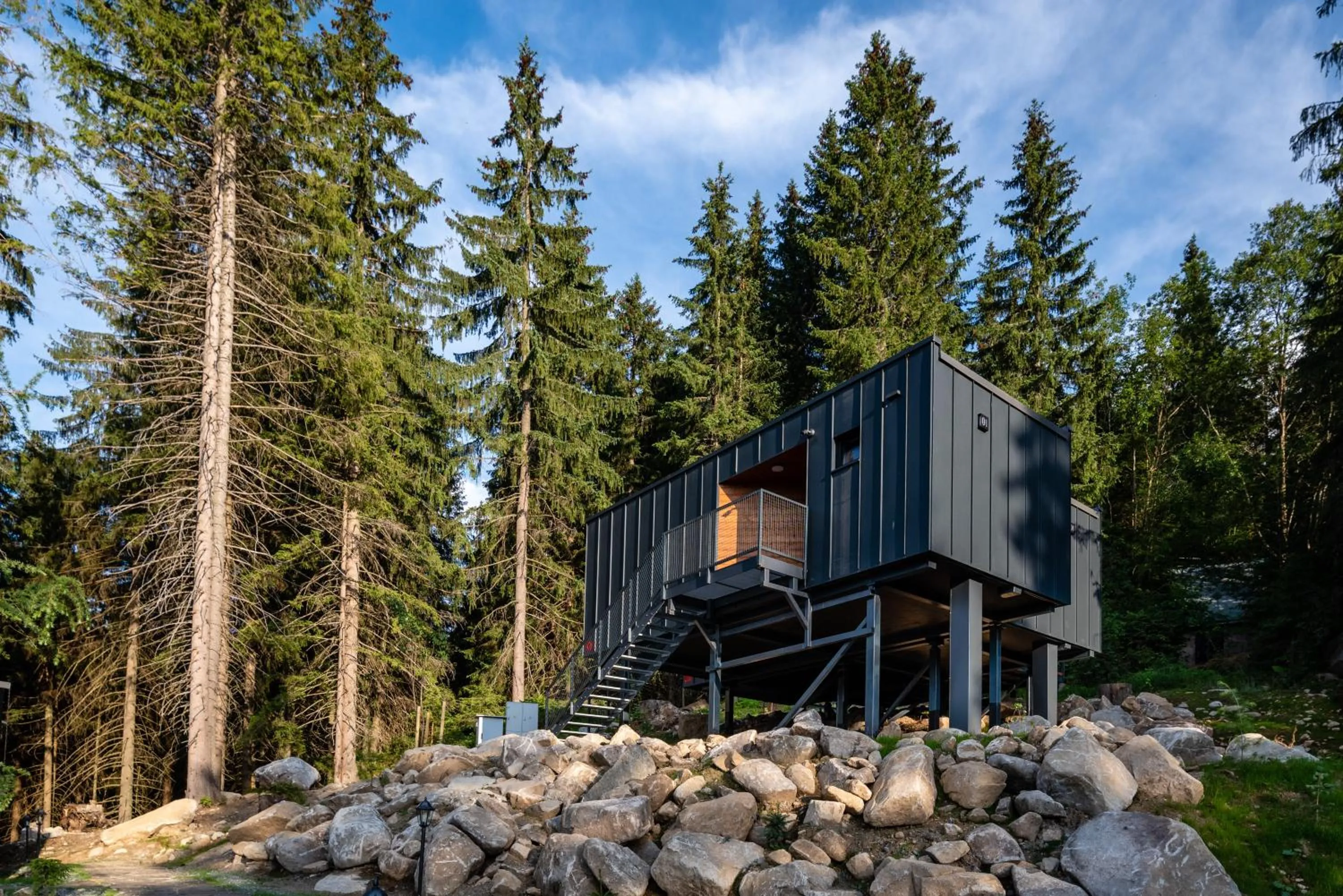 Property building in Hotel Björnson & Björnson TREE HOUSES Jasná