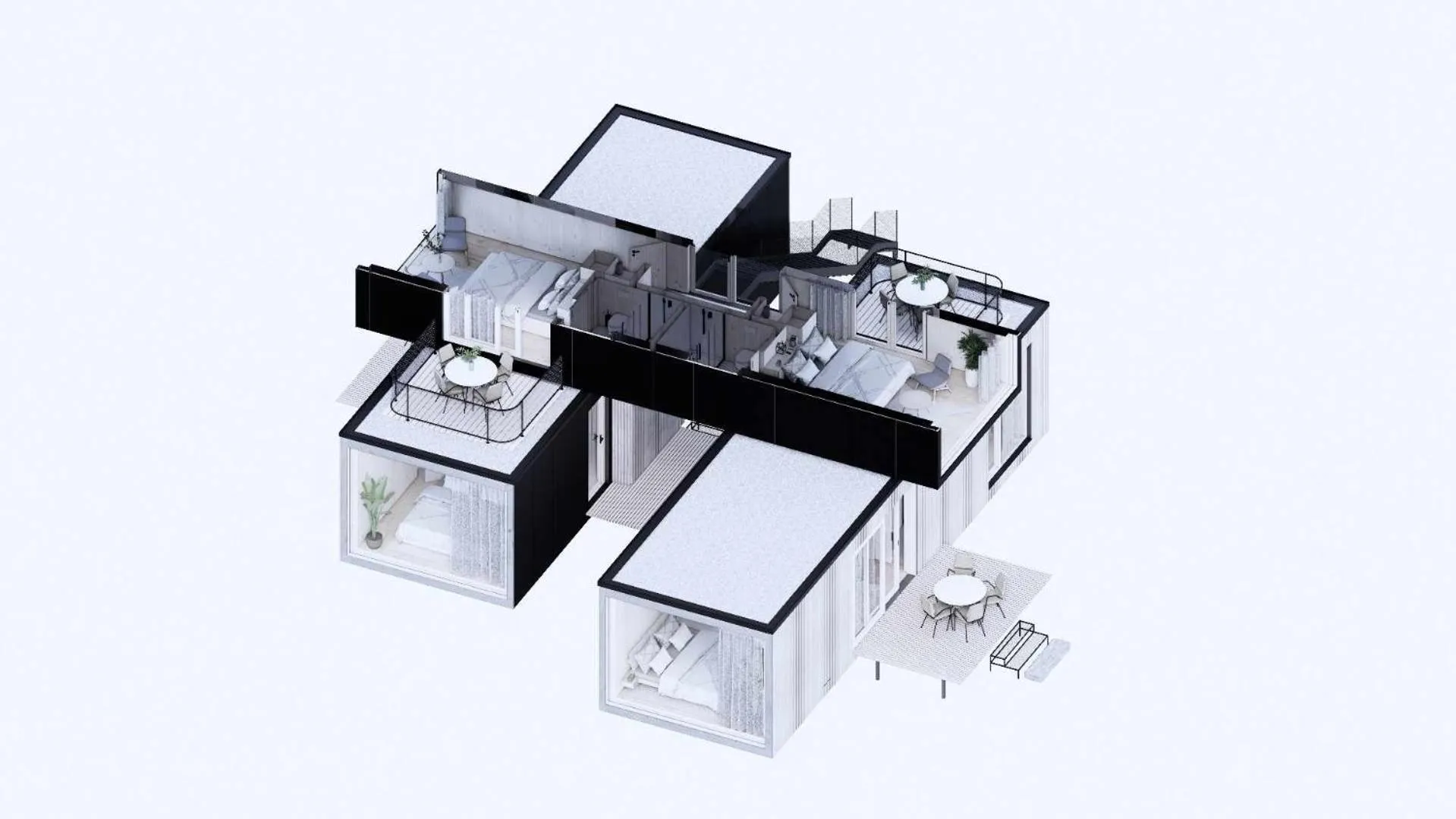 Floor plan in Hotel Björnson & Björnson TREE HOUSES Jasná
