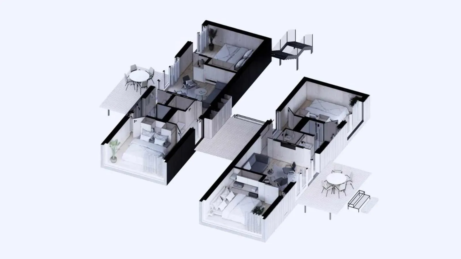 Floor plan in Hotel Björnson & Björnson TREE HOUSES Jasná