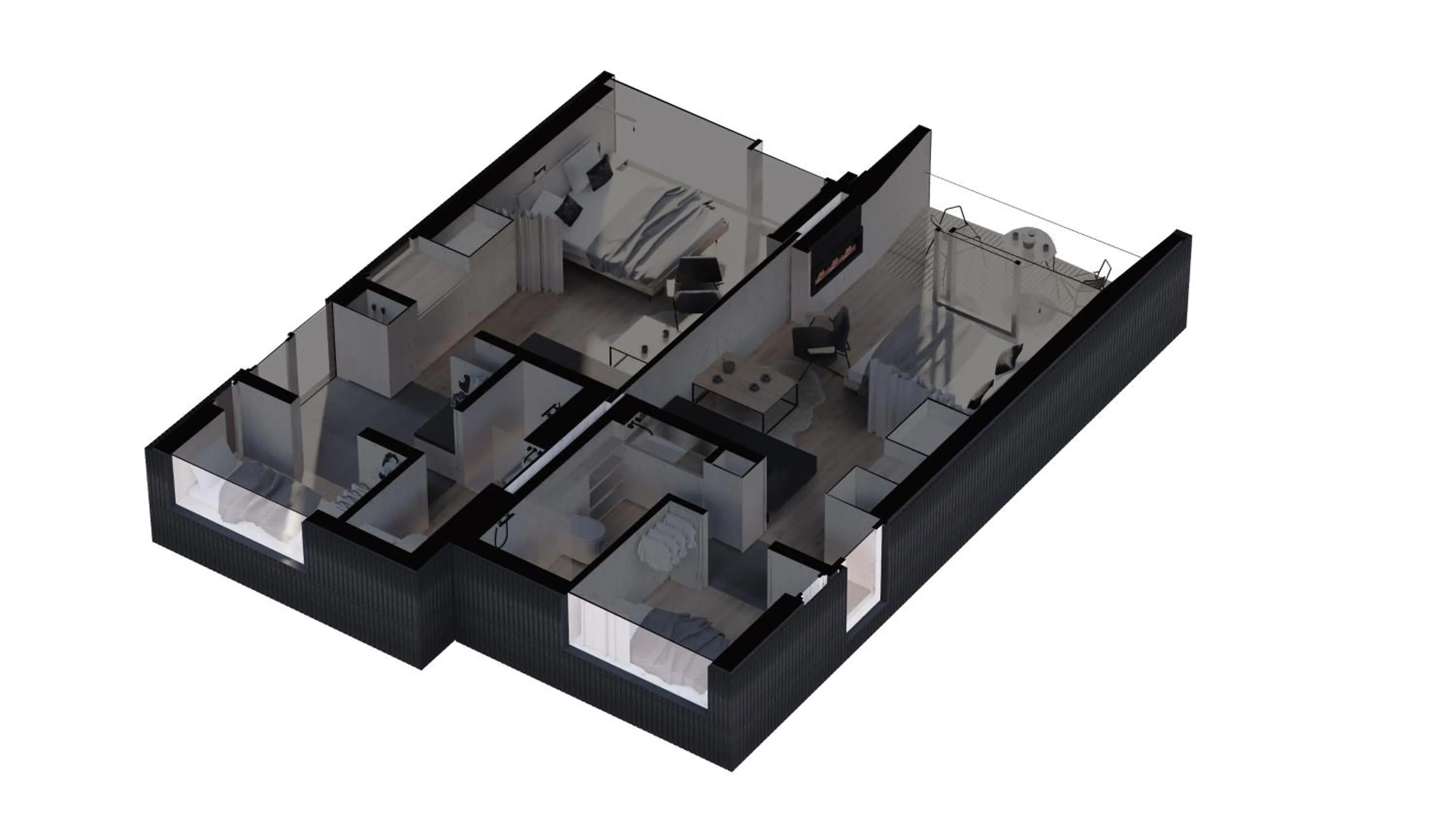 Property building in Hotel Björnson & Björnson TREE HOUSES Jasná