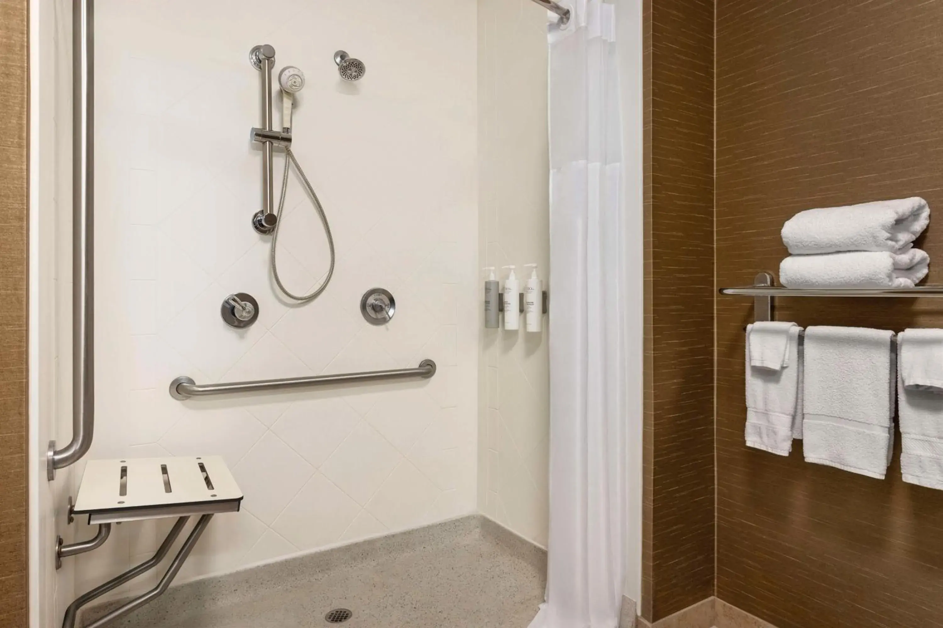 Bathroom in Hampton Inn & Suites Pine Bluff Bathroom in Hampton Inn & Suites Pine Bluff