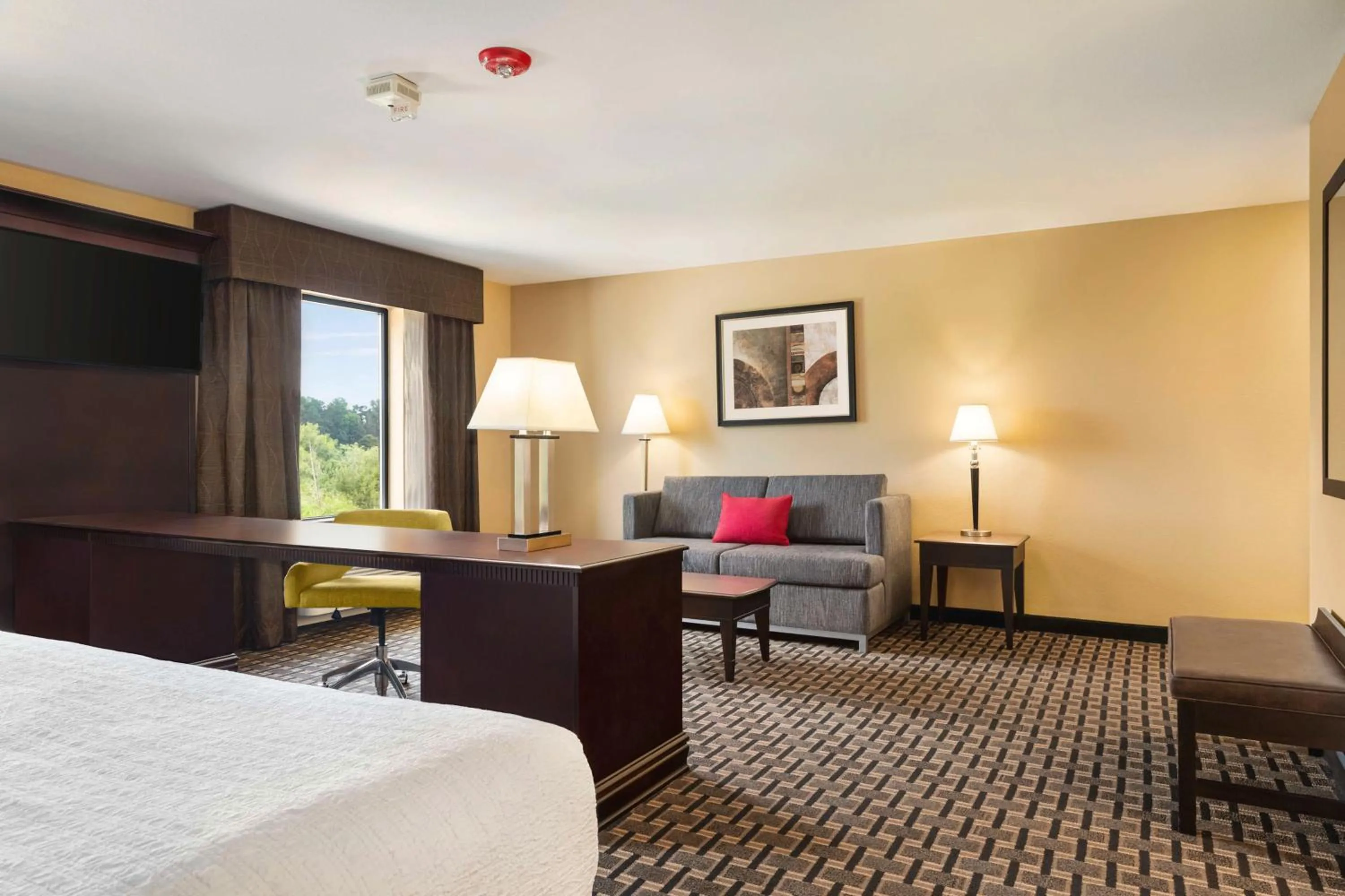 Living room, Bed in Hampton Inn & Suites Pine Bluff