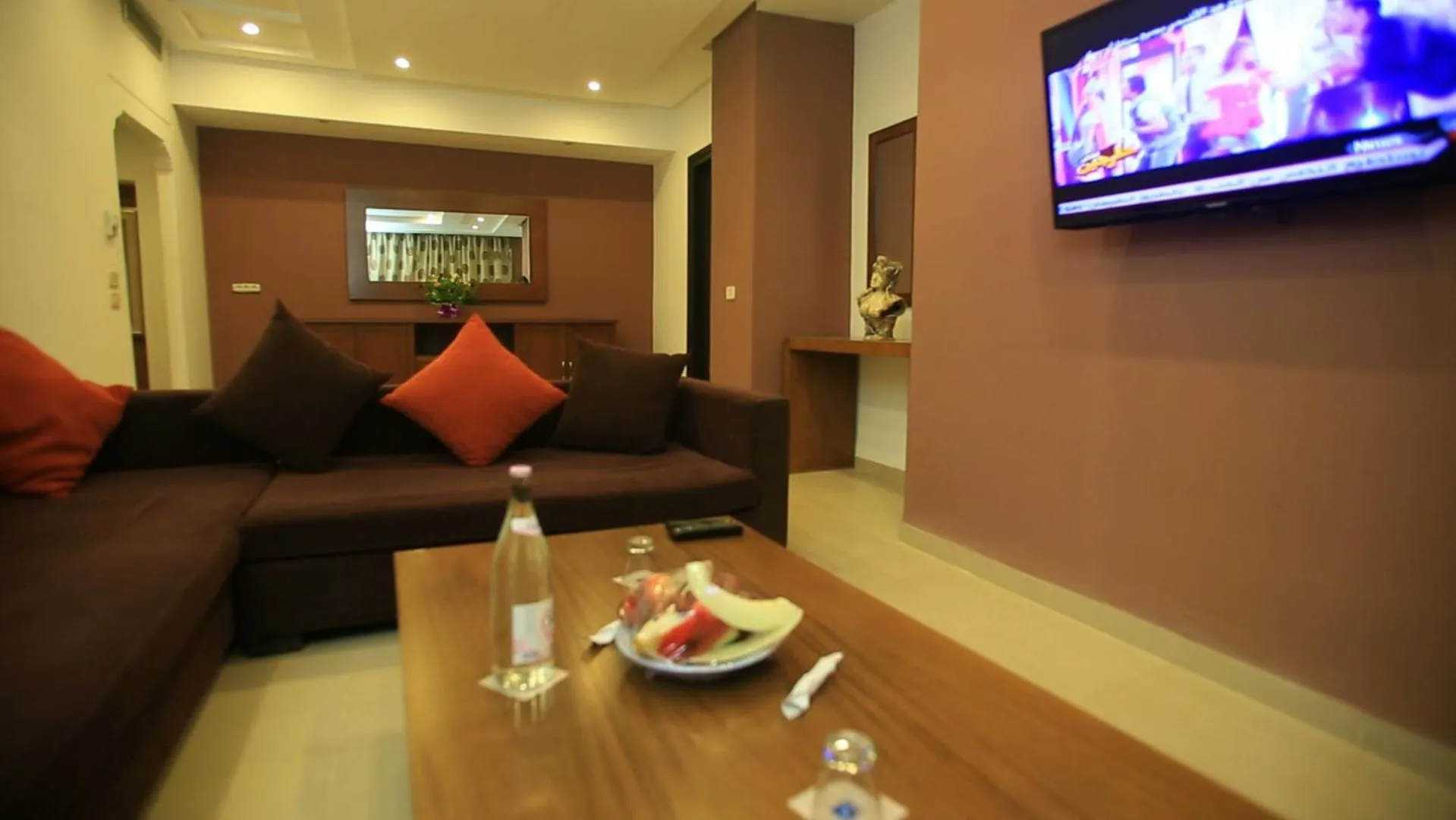 Living room in Hotel Les Palmiers