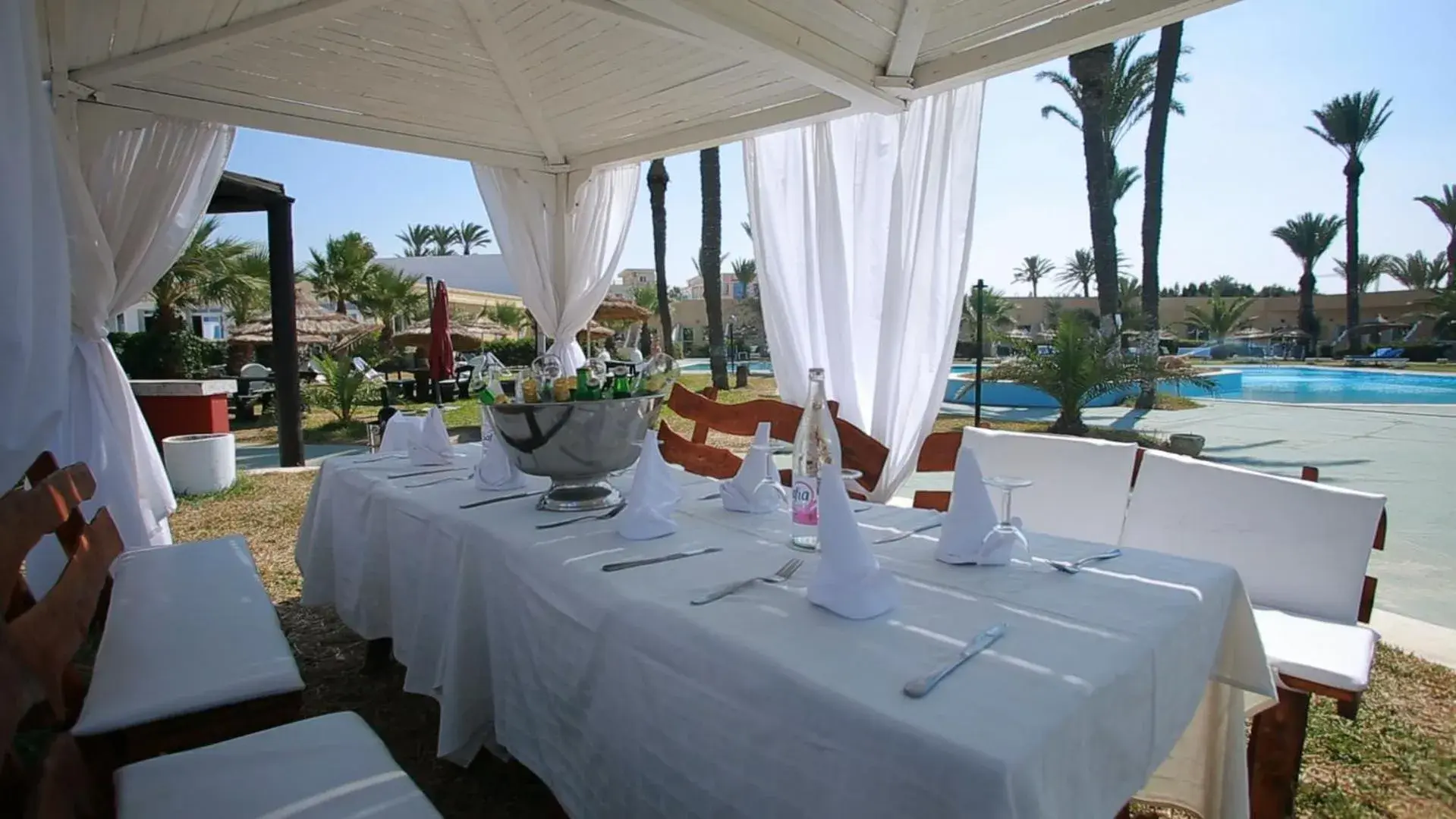 Breakfast in Hotel Les Palmiers Breakfast in Hotel Les Palmiers