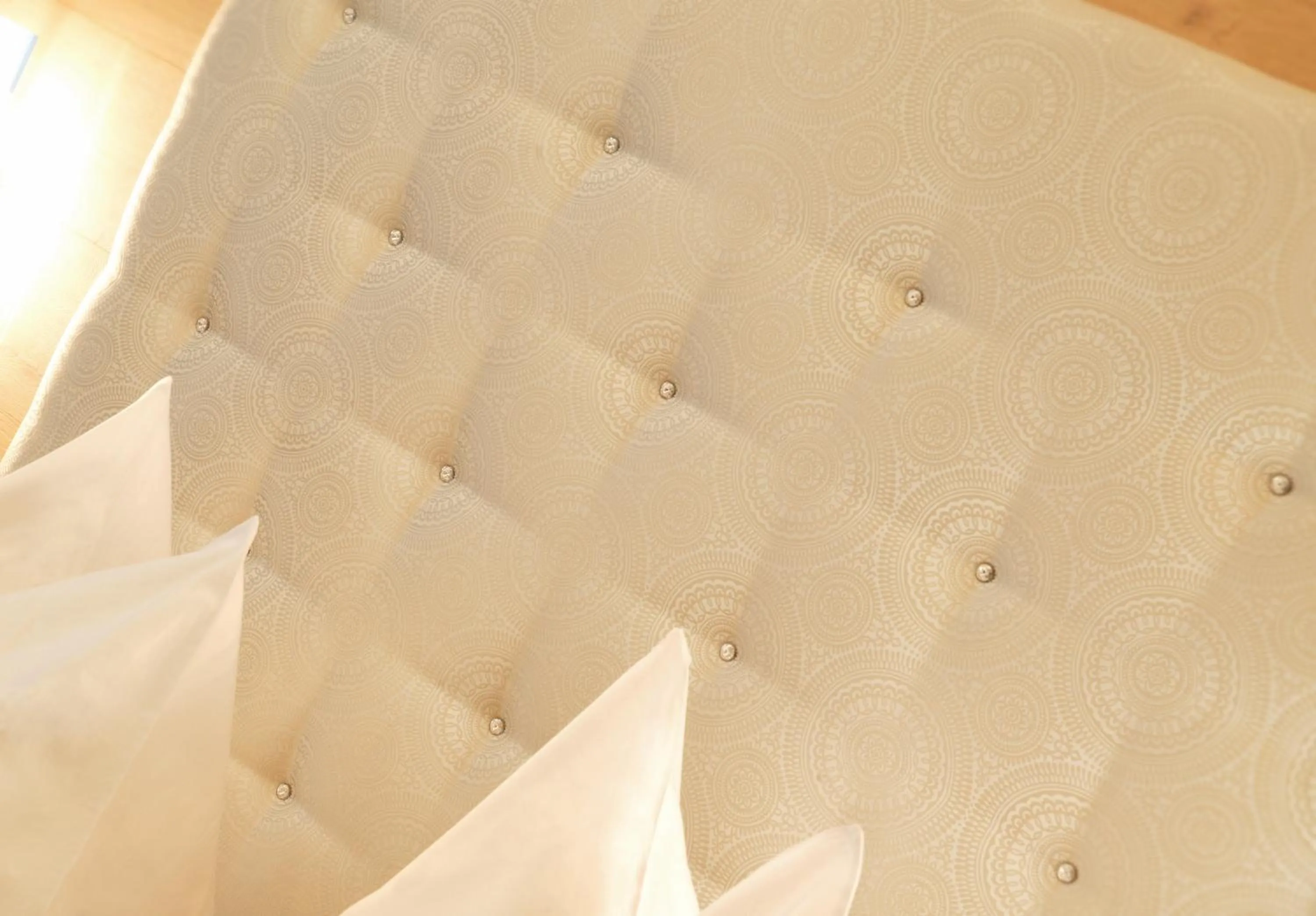 Decorative detail, Bed in Hotel Sonne Ischgl