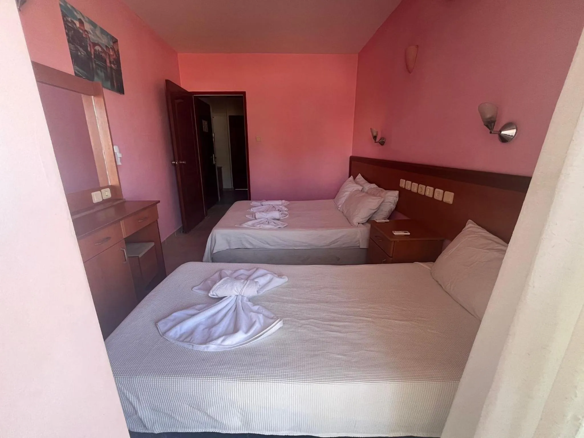 Bed in HOLIDAY APART 50 meters to BEACH, Sea view apartments
