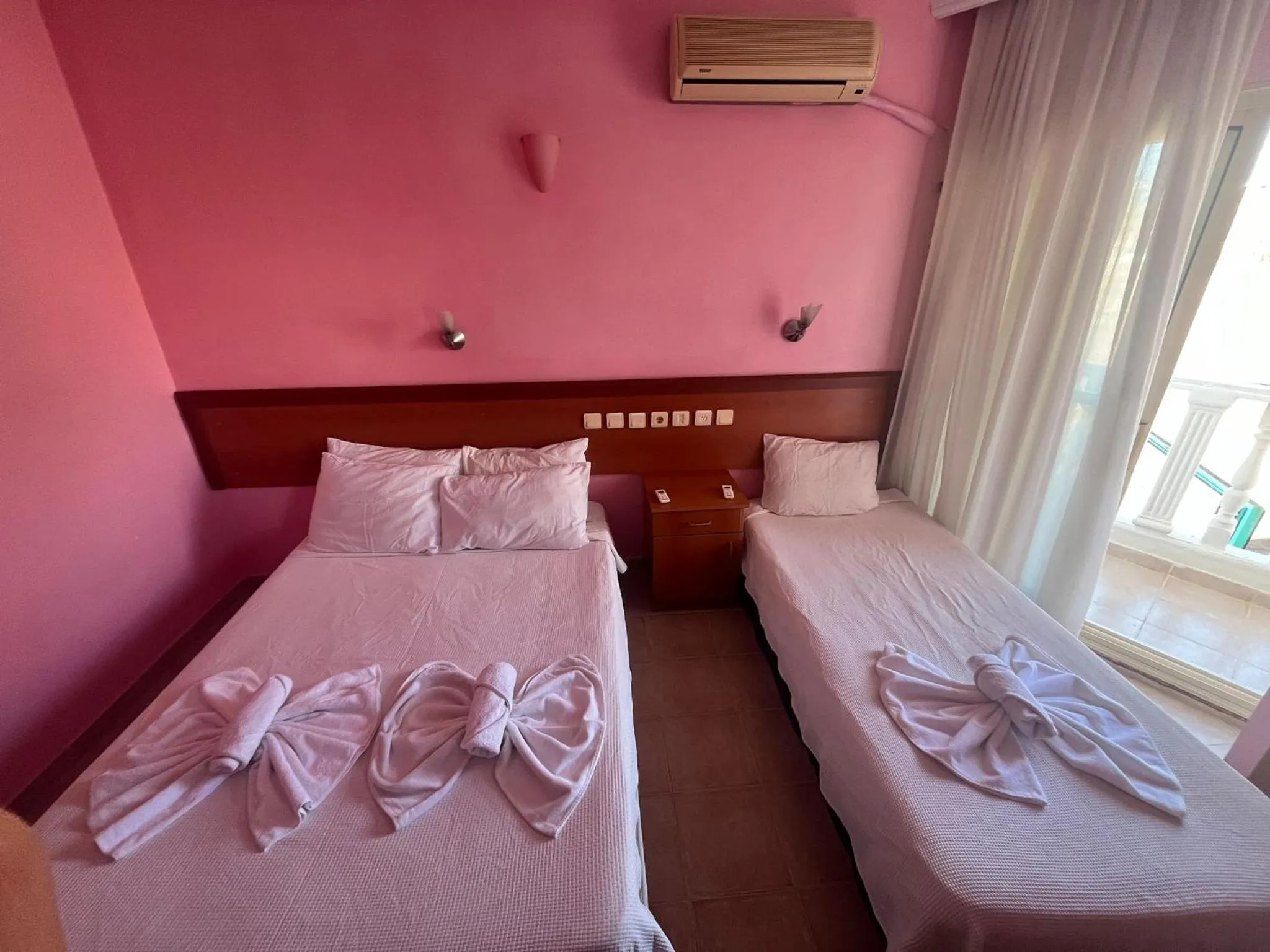 Bed in HOLIDAY APART 50 meters to BEACH, Sea view apartments