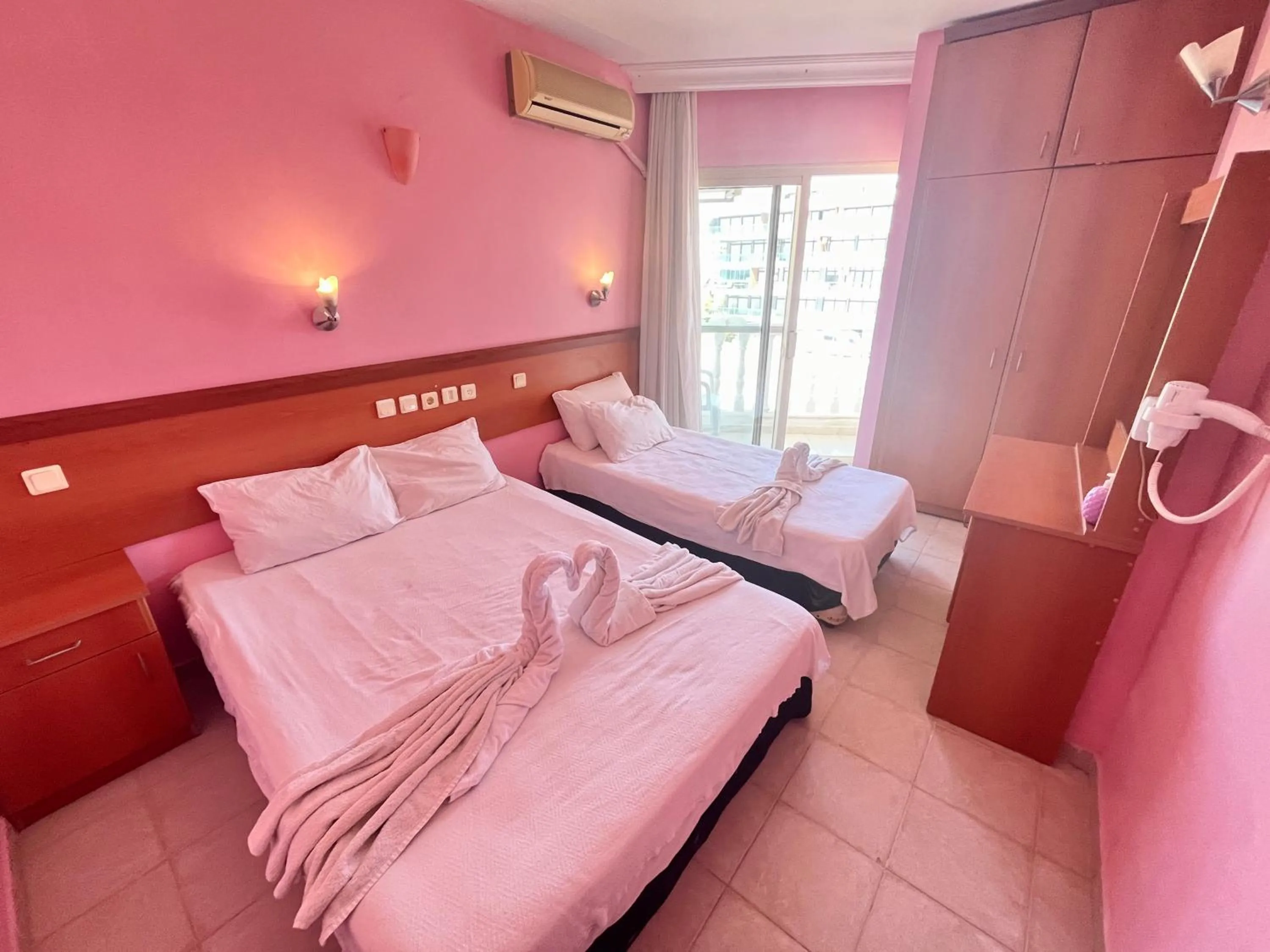 Bed in HOLIDAY APART 50 meters to BEACH, Sea view apartments