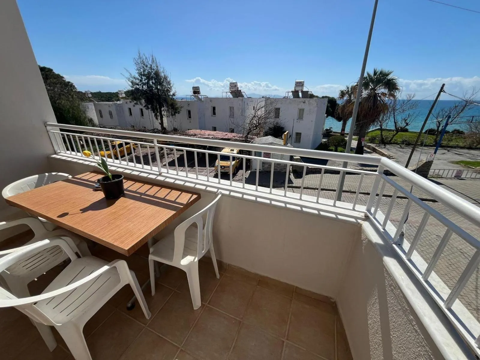 Patio in HOLIDAY APART 50 meters to BEACH, Sea view apartments