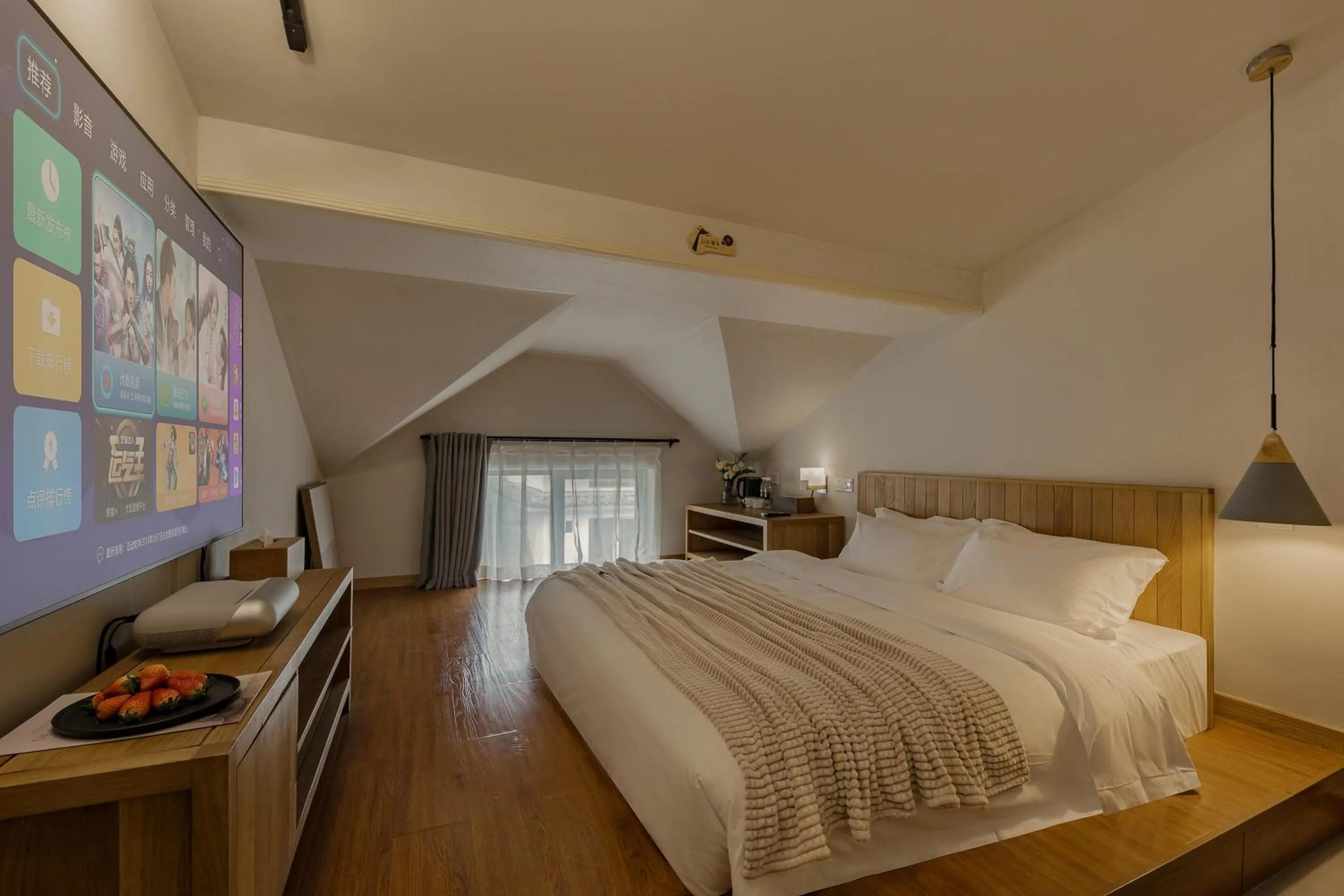 Photo of the whole room, Bed in T innn - West Lake - Yueshang Yunshe Homestay - Hangzhou Taiziwan Park Branch