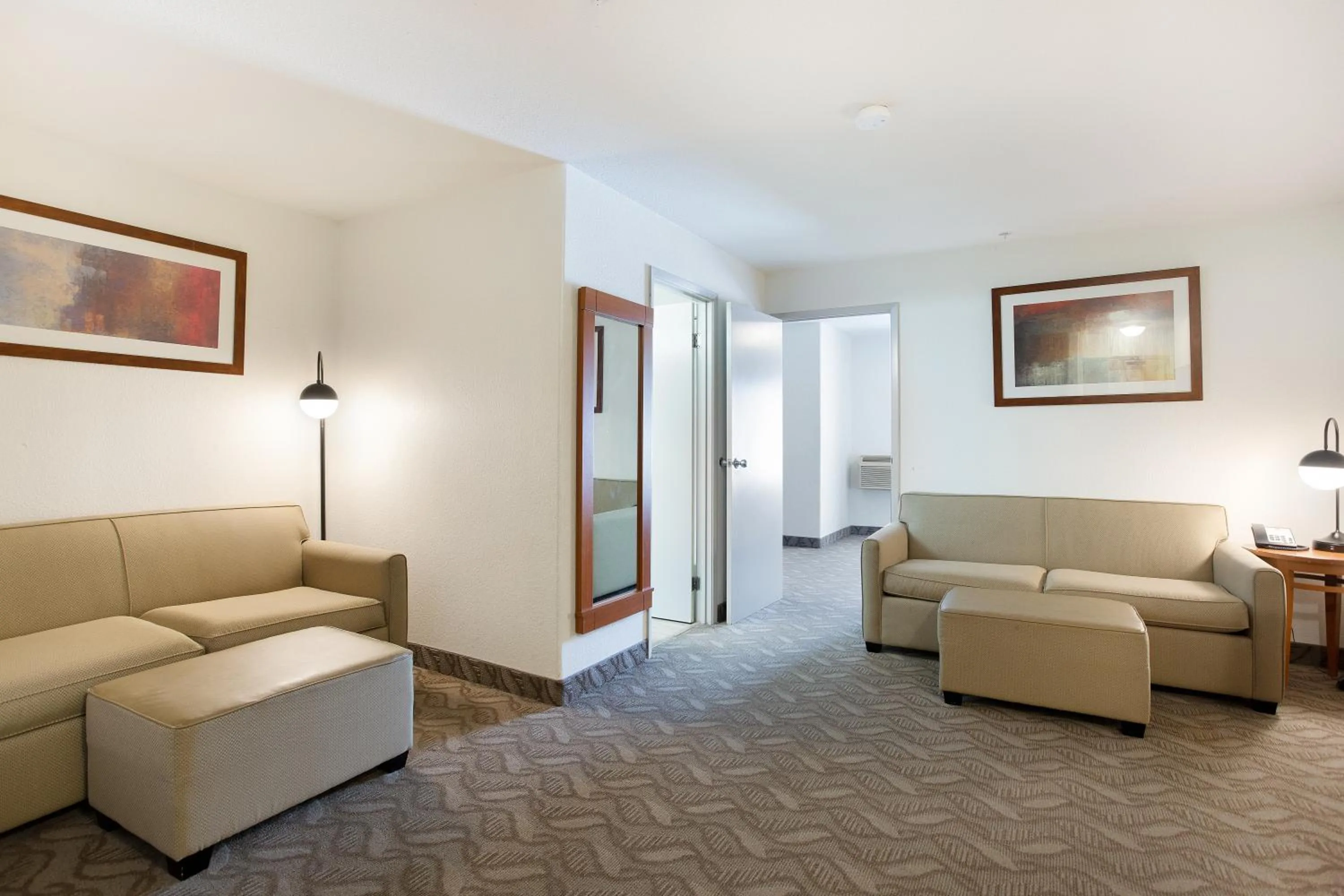 Living room in Super 8 by Wyndham Calgary Shawnessy Area