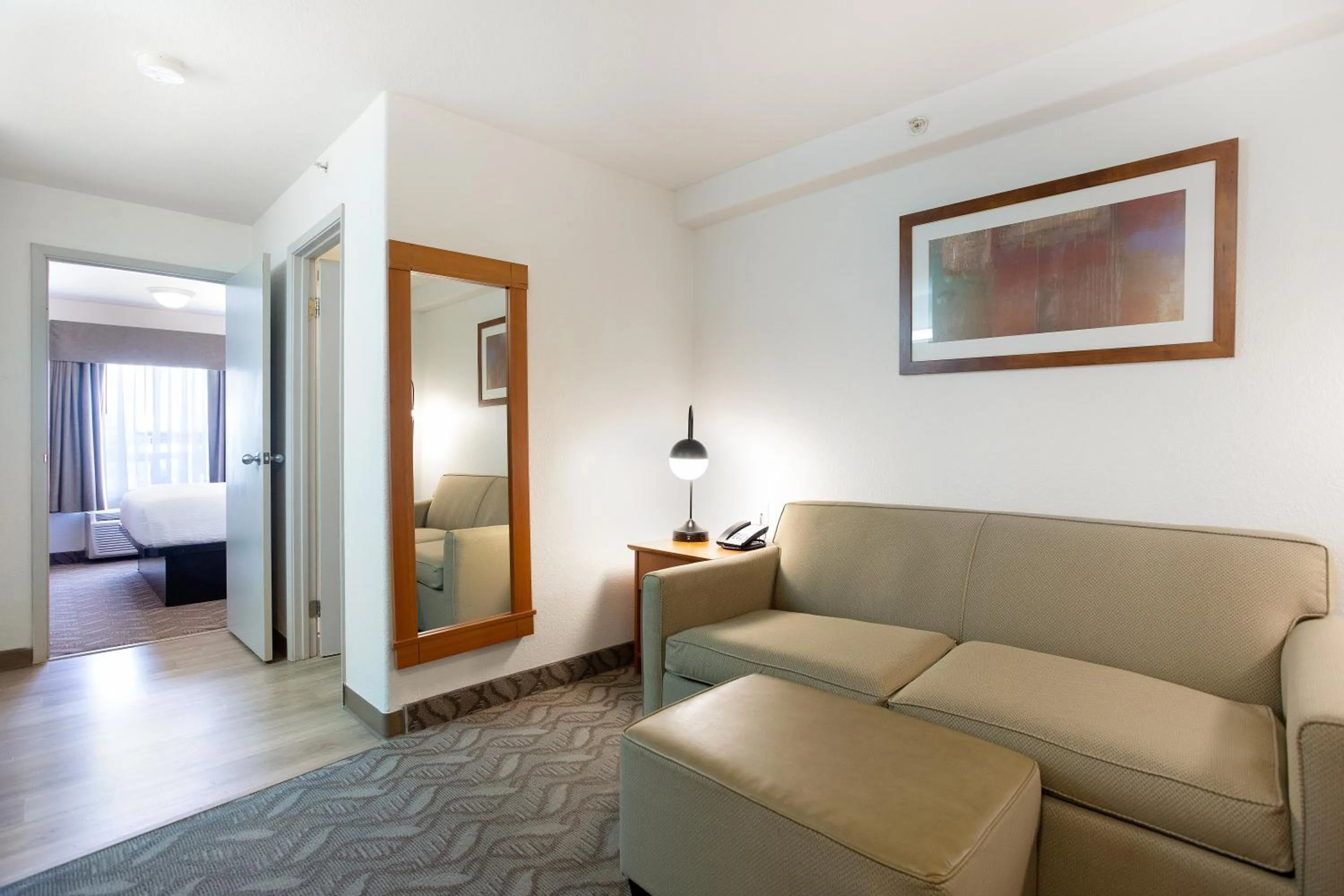 Living room in Super 8 by Wyndham Calgary Shawnessy Area