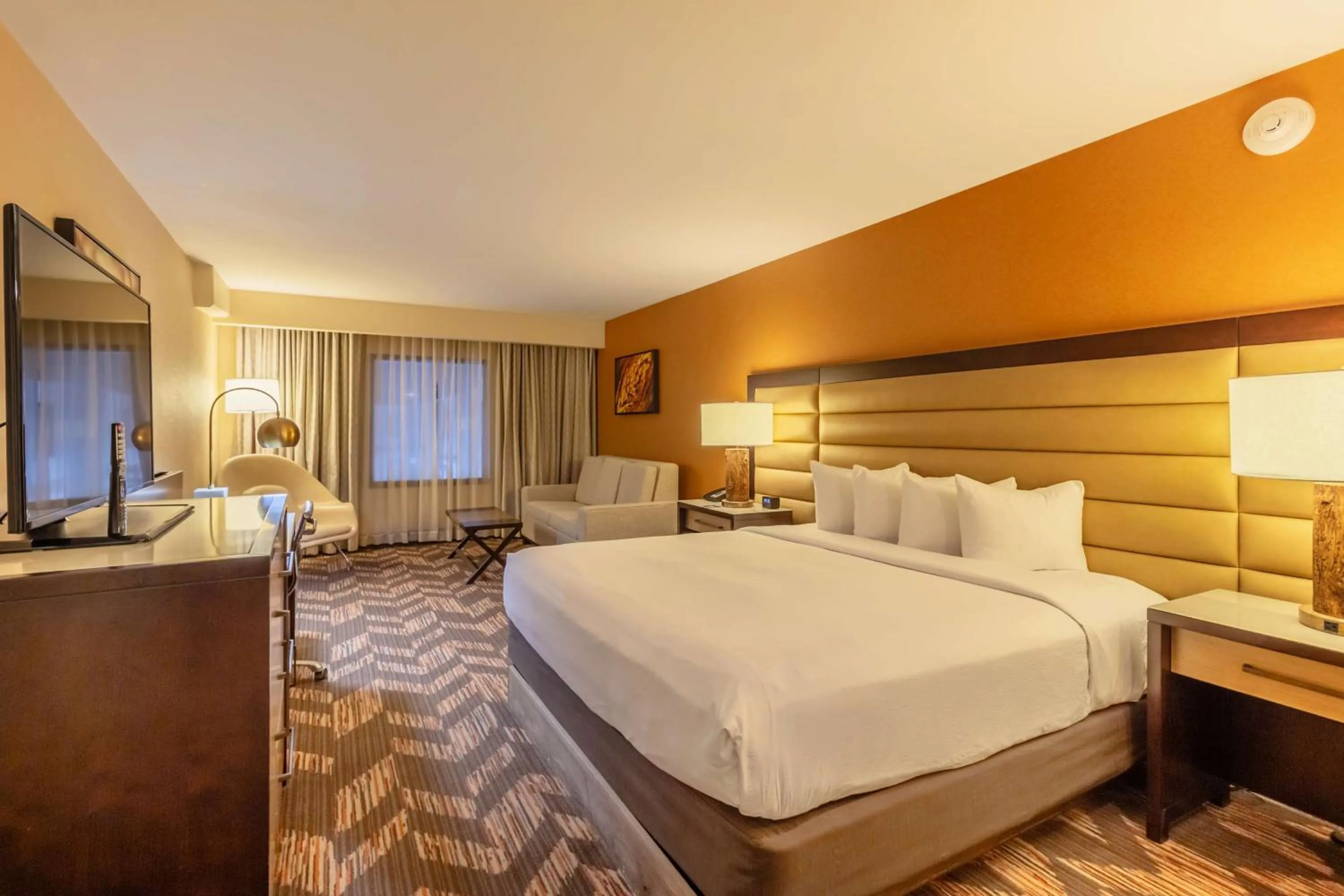 Living room, Bed in DoubleTree by Hilton Lawrence