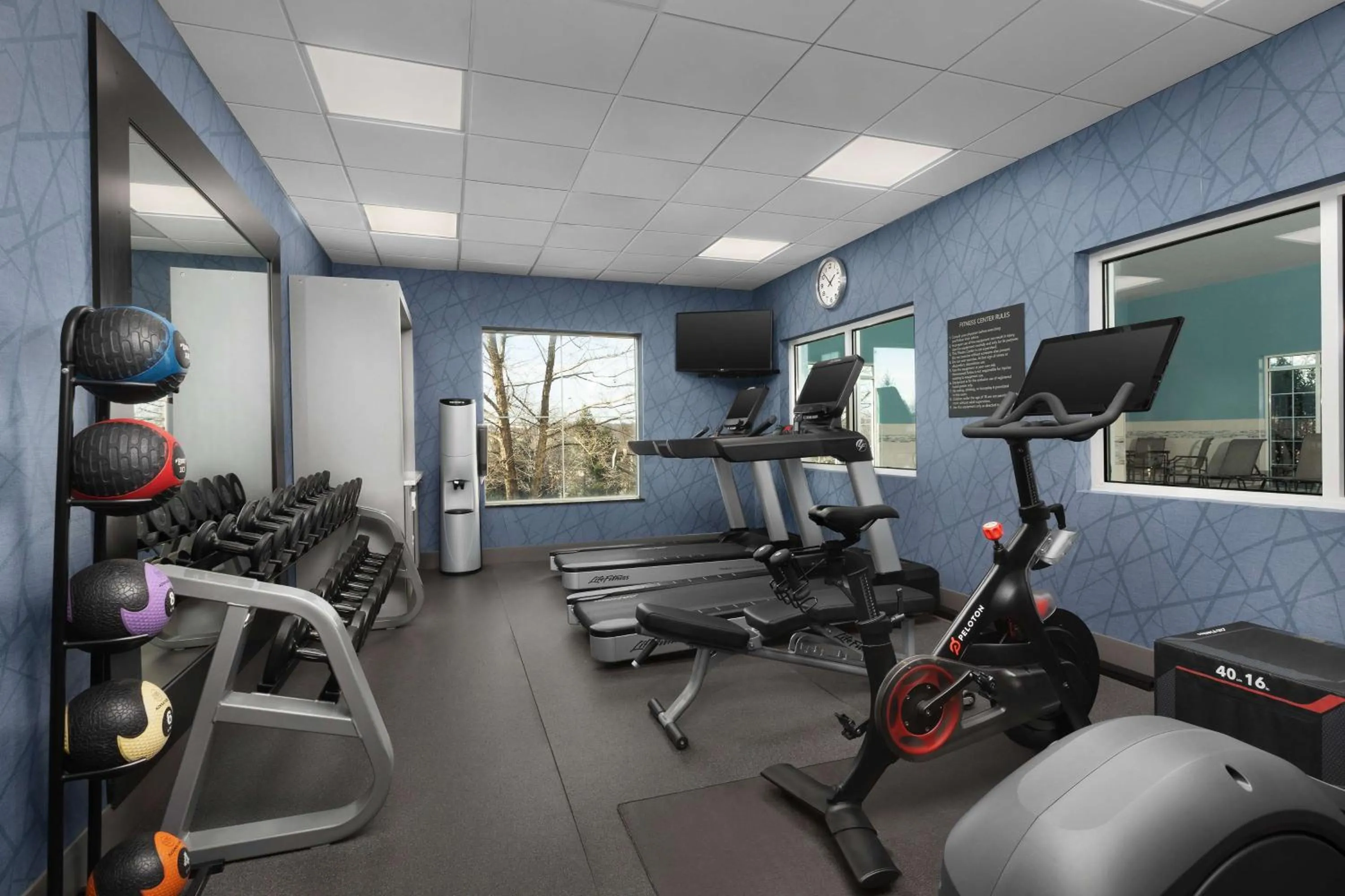 Fitness centre/facilities in Homewood Suites by Hilton York