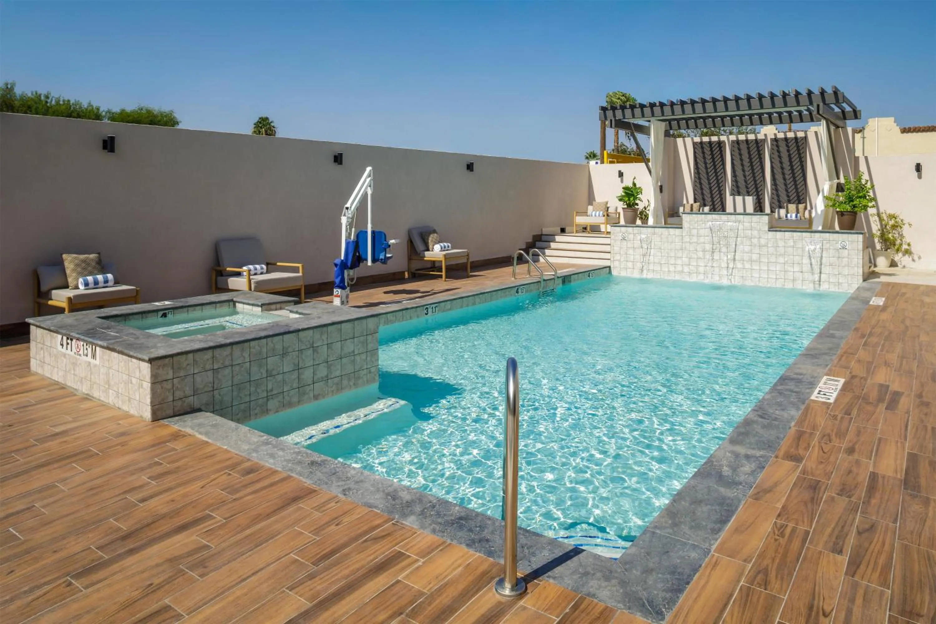 Pool view in DoubleTree by Hilton Laredo