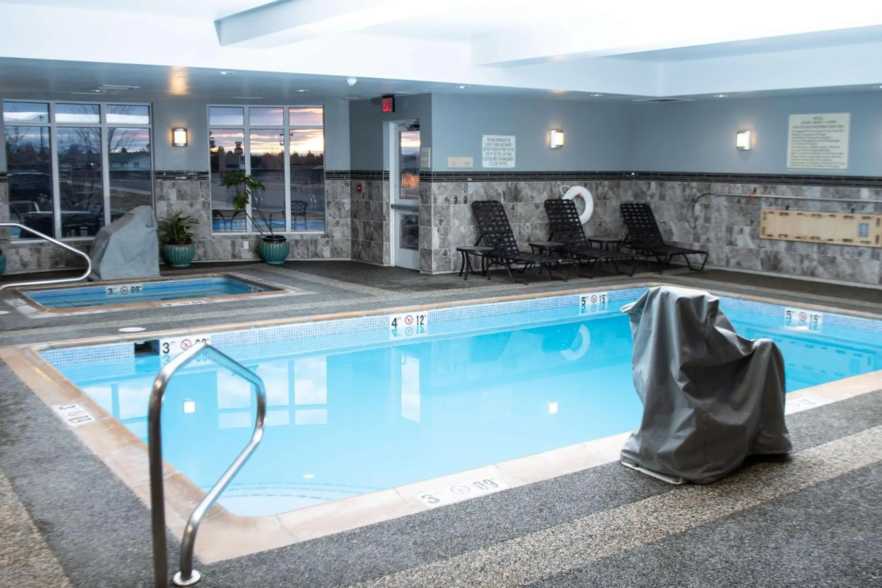 Pool view in Hilton Garden Inn Great Falls Pool view in Hilton Garden Inn Great Falls