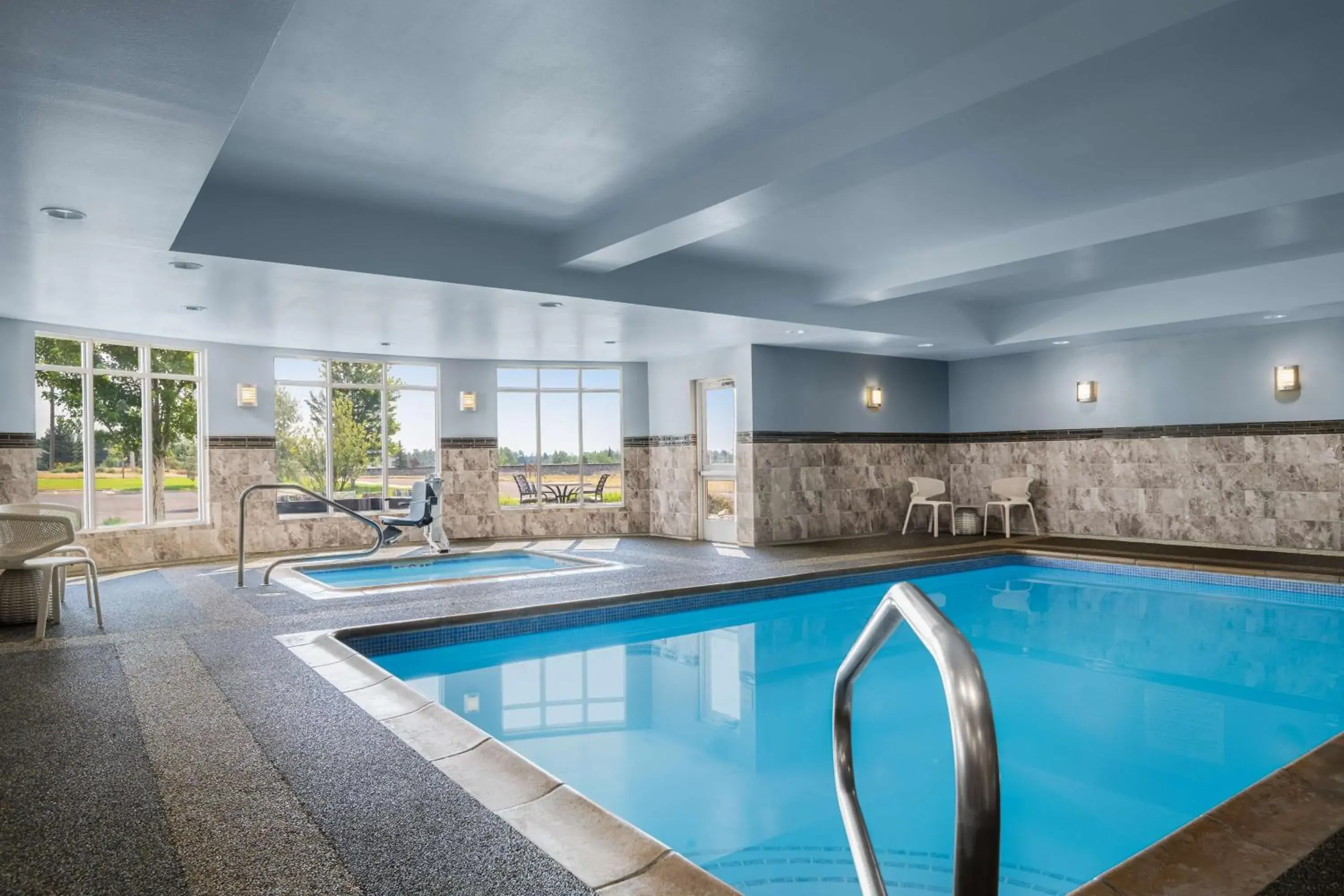 Pool view in Hilton Garden Inn Great Falls Pool view in Hilton Garden Inn Great Falls