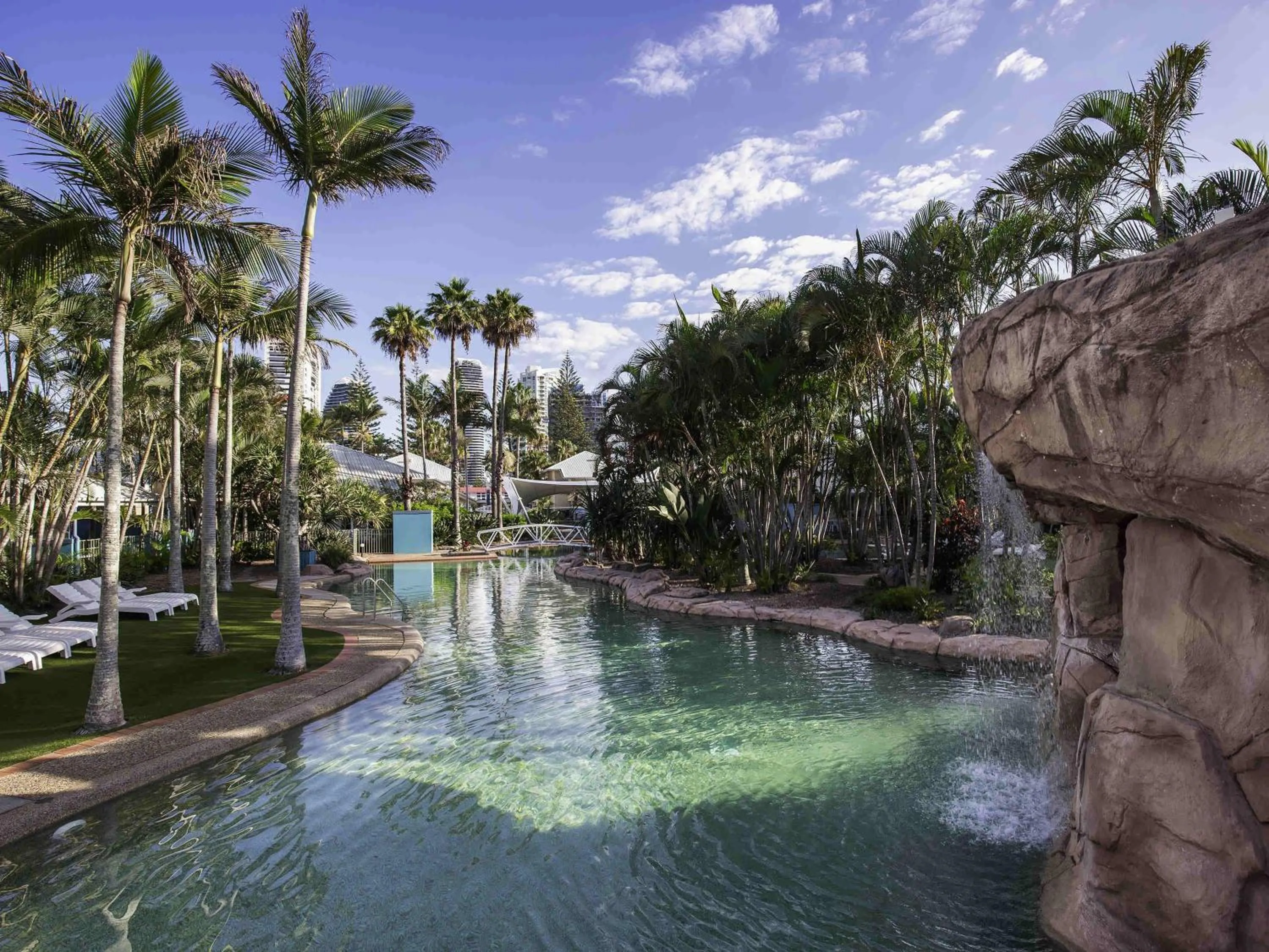 Pool view in BreakFree Diamond Beach