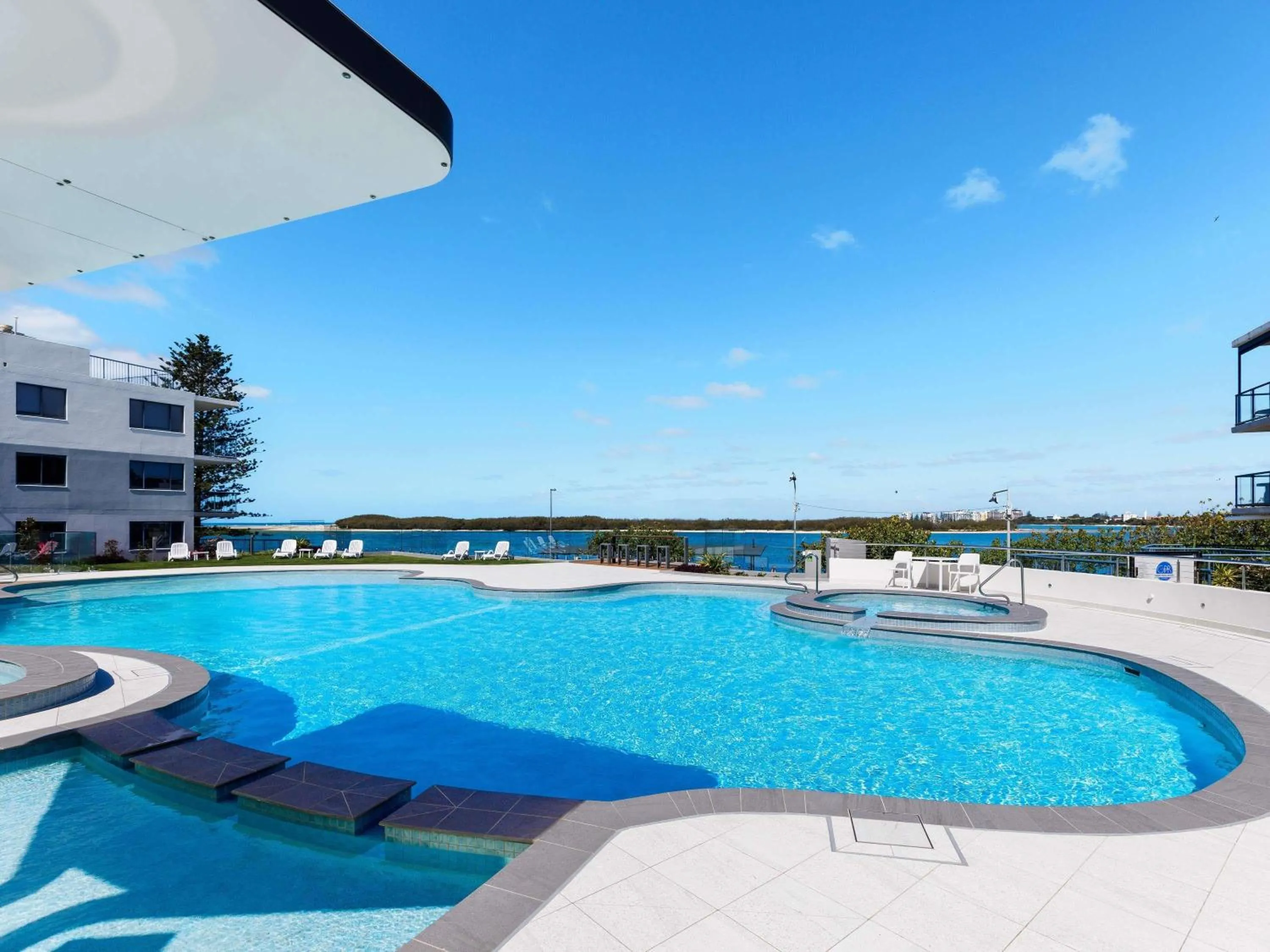 Pool view in BreakFree Grand Pacific