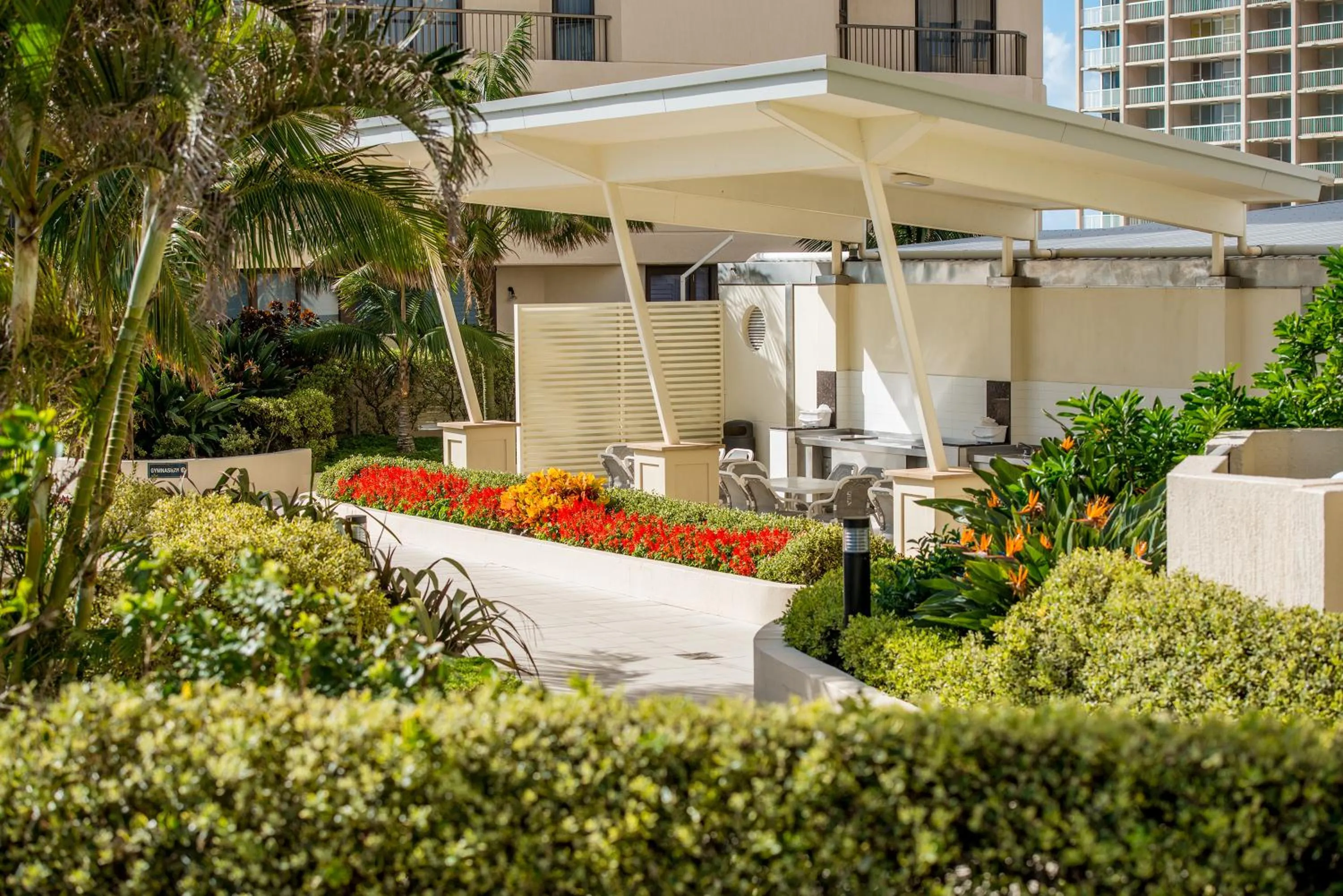 BBQ facilities in Paradise Centre Apartments