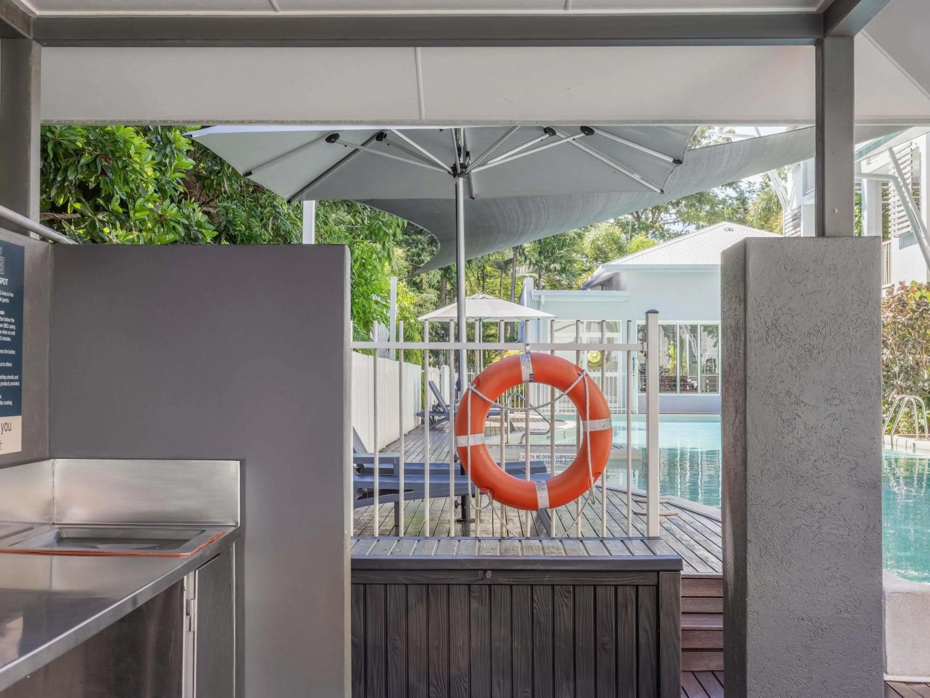 Pool view in Mantra Aqueous on Port