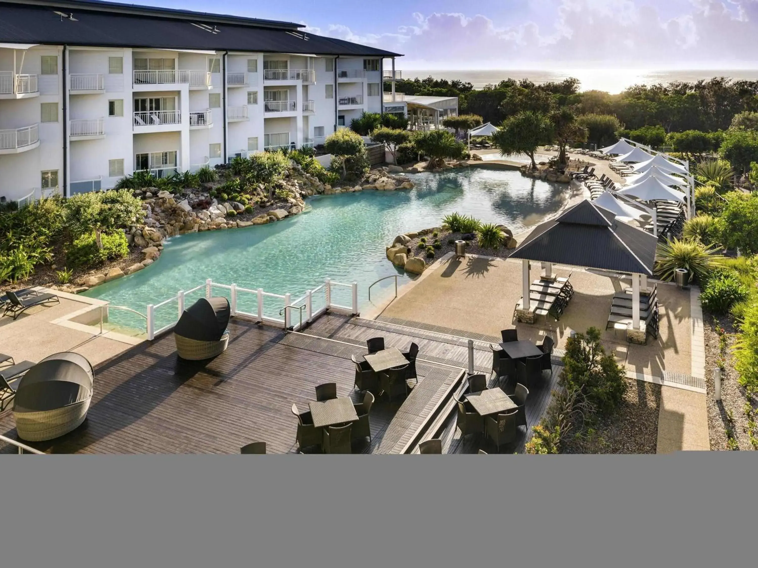 Pool view in Mantra on Salt Beach Pool view in Mantra on Salt Beach