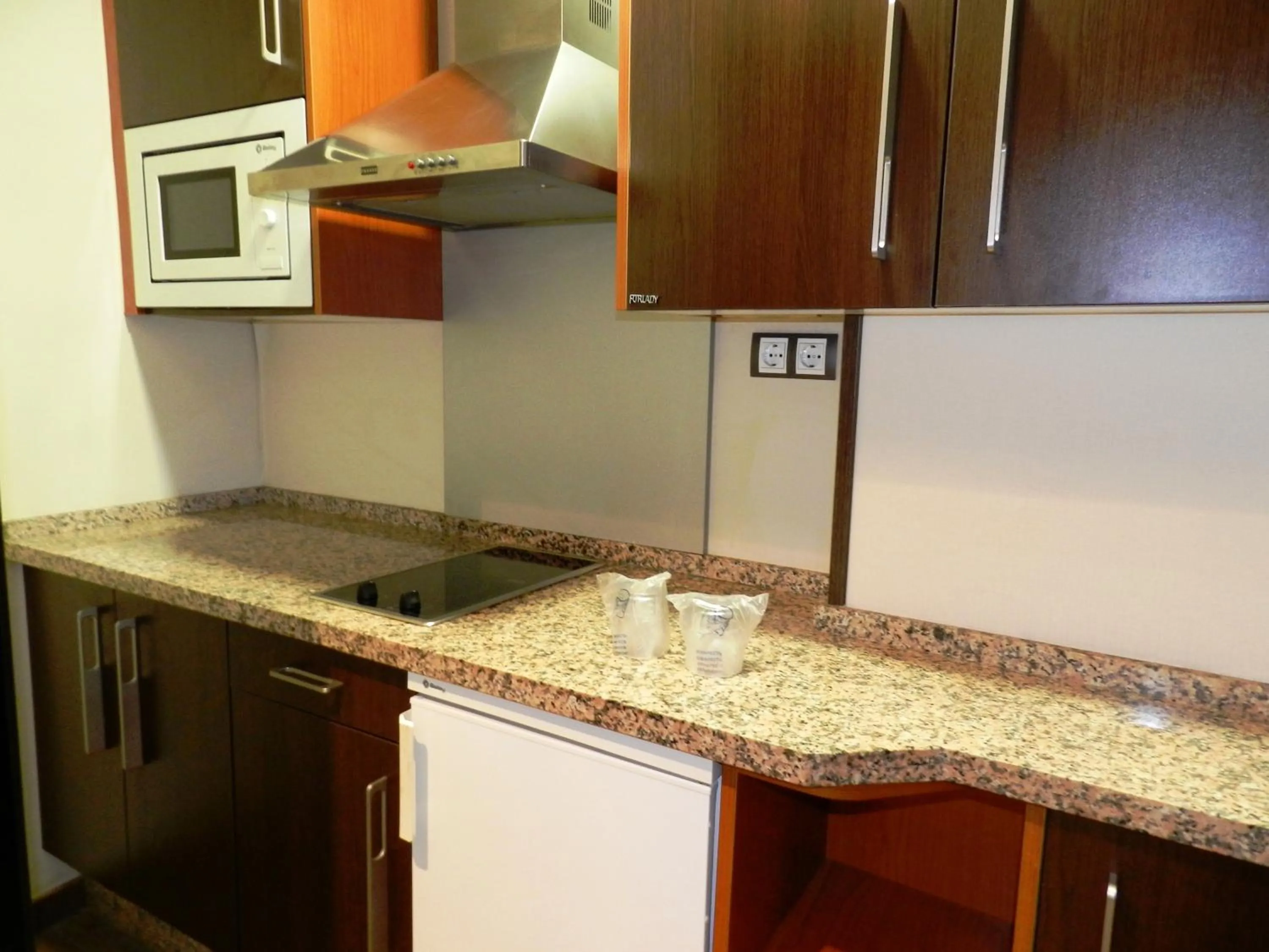 Kitchen or kitchenette in Hotel Apartamento Martín Alonso Pinzón