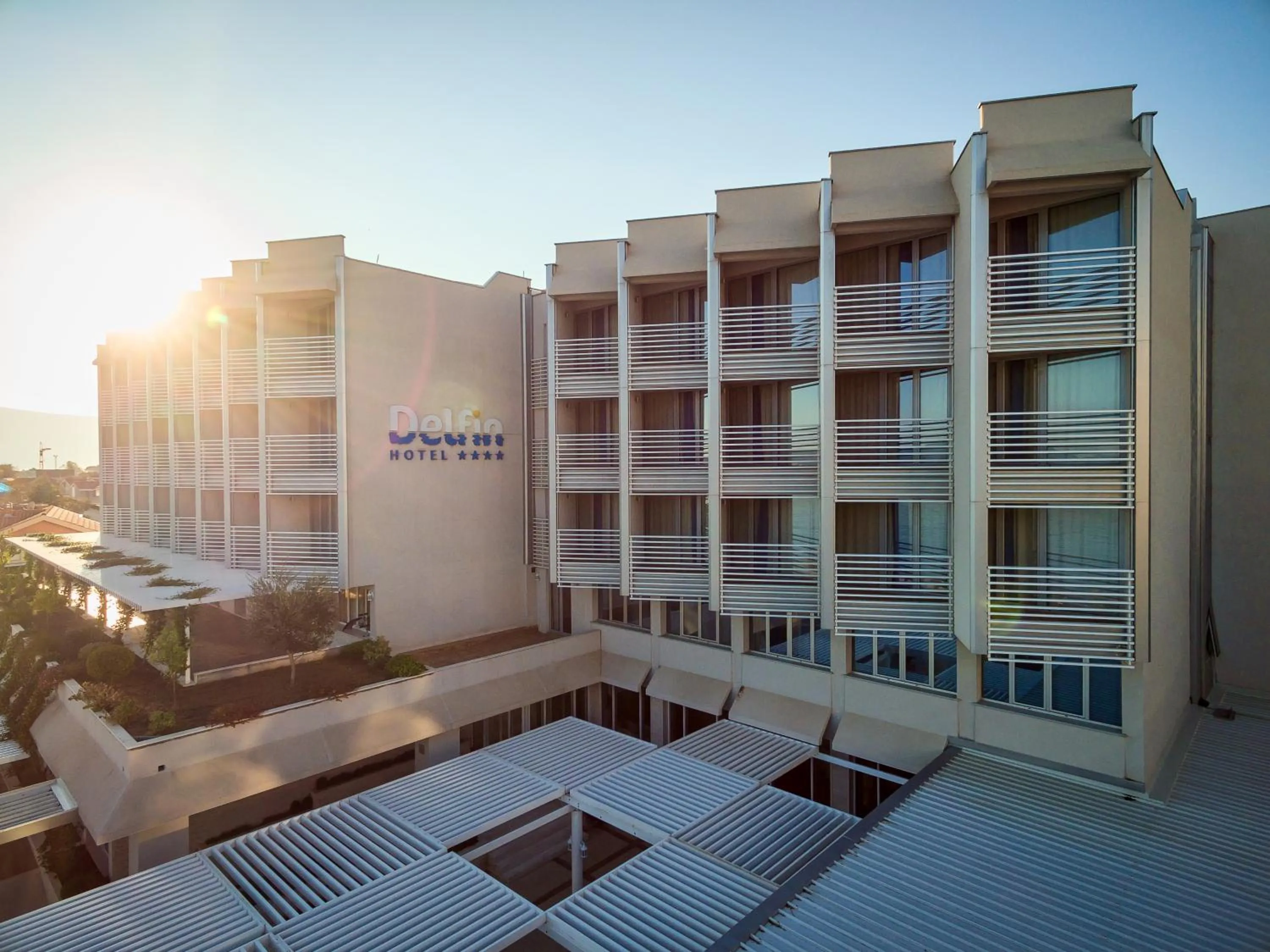 Property building in Carine Hotel Delfin