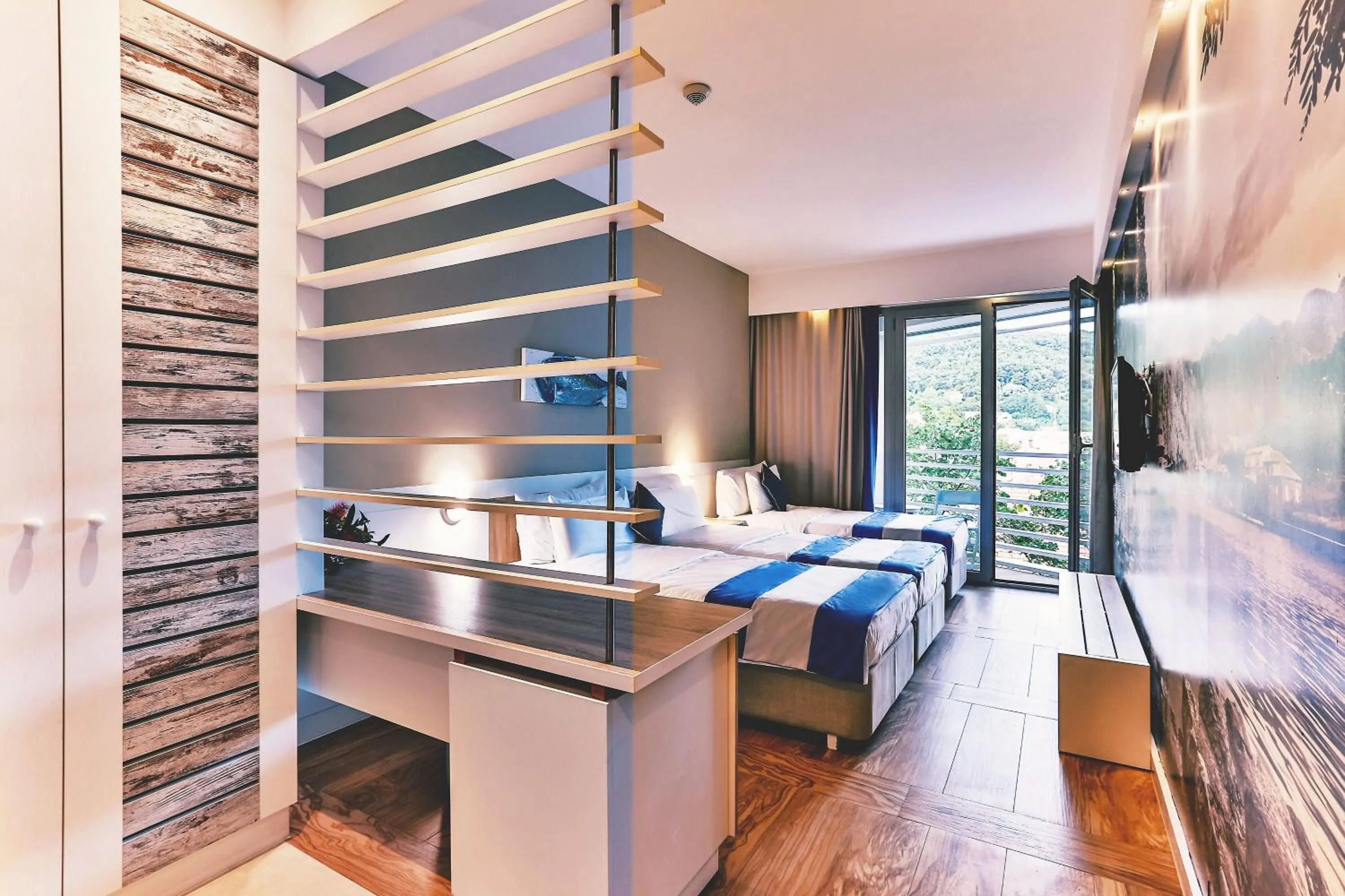 Bedroom, Bed in Carine Hotel Delfin